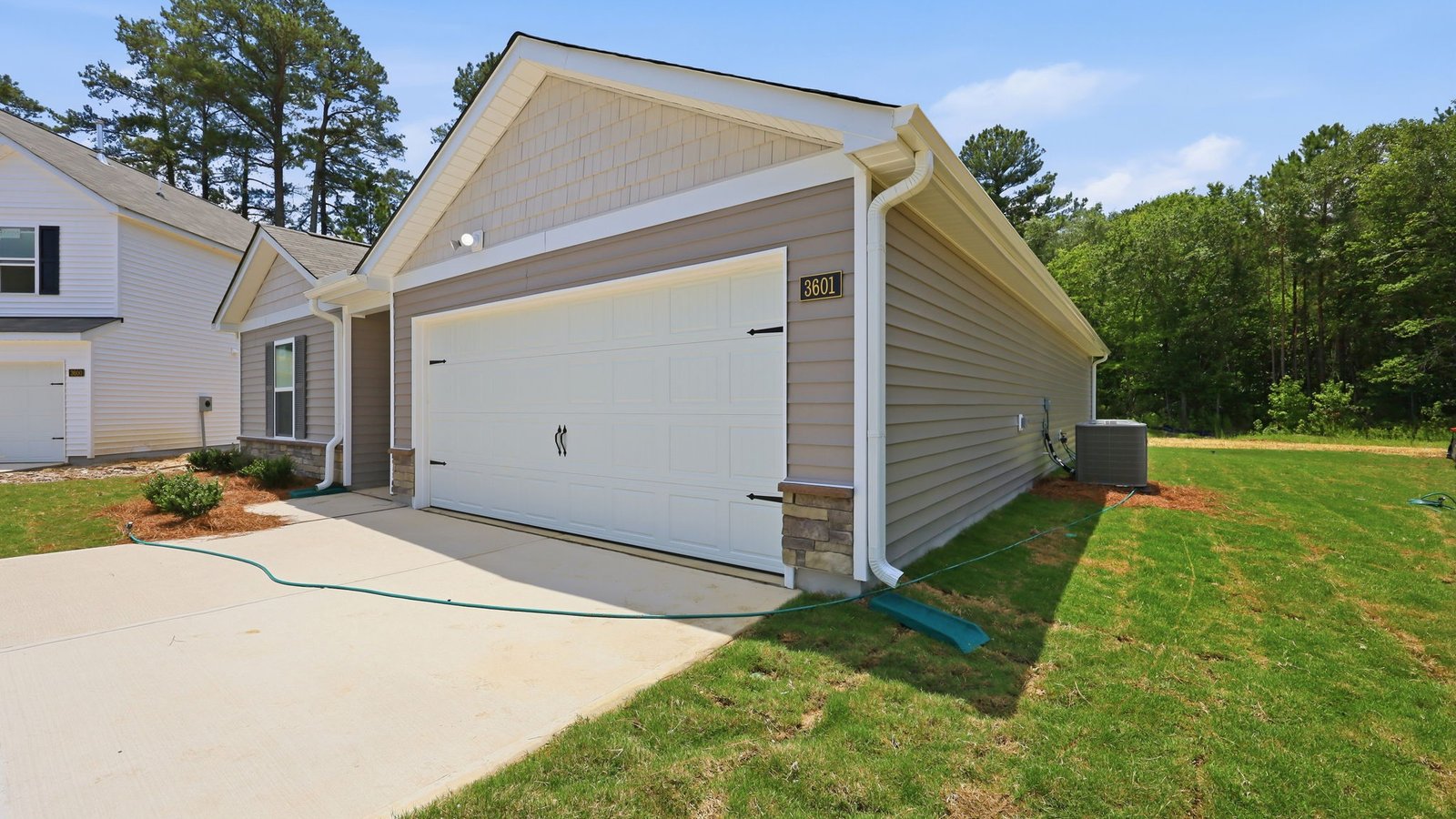 front with garage