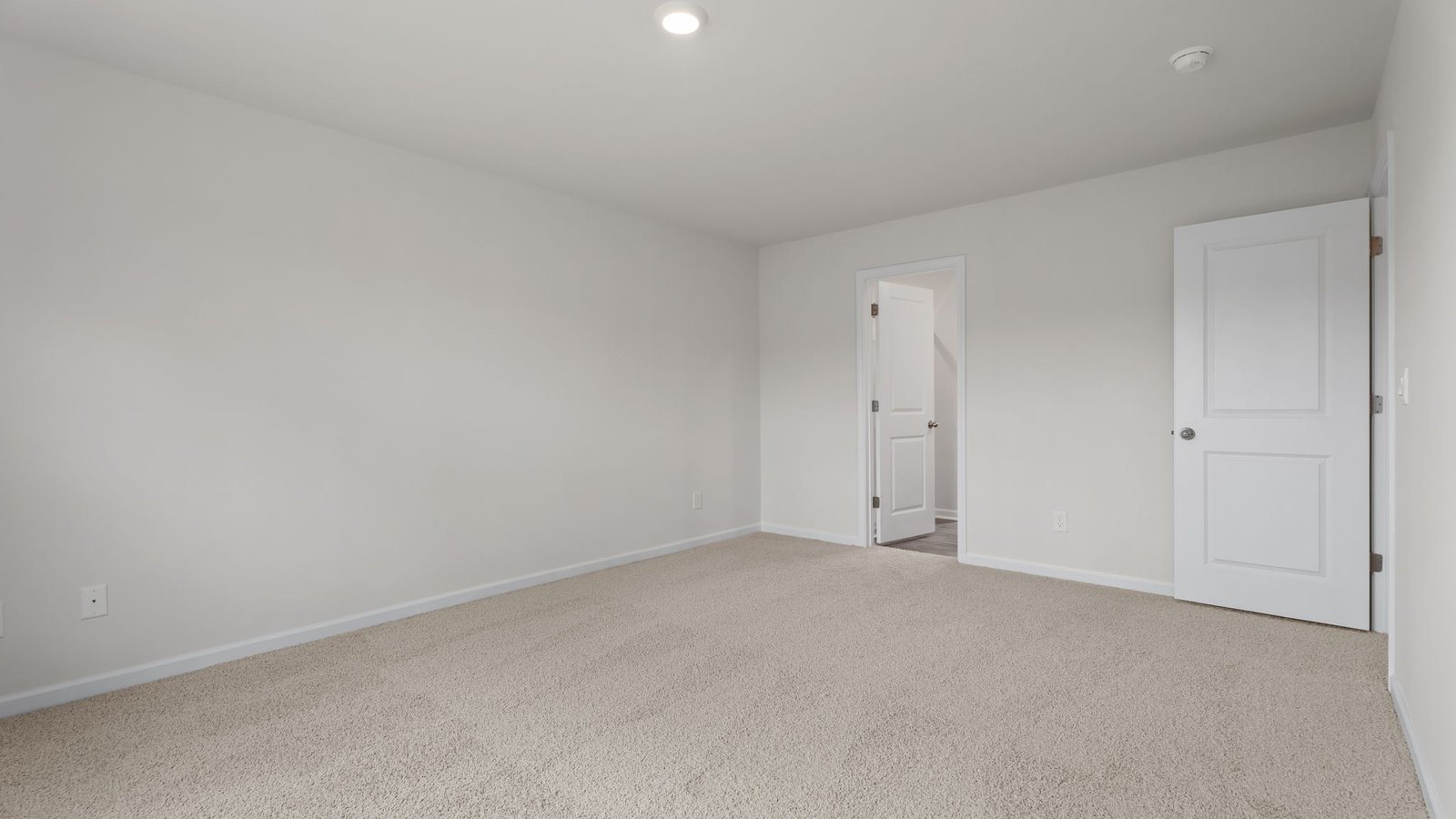 spacious primary bedroom