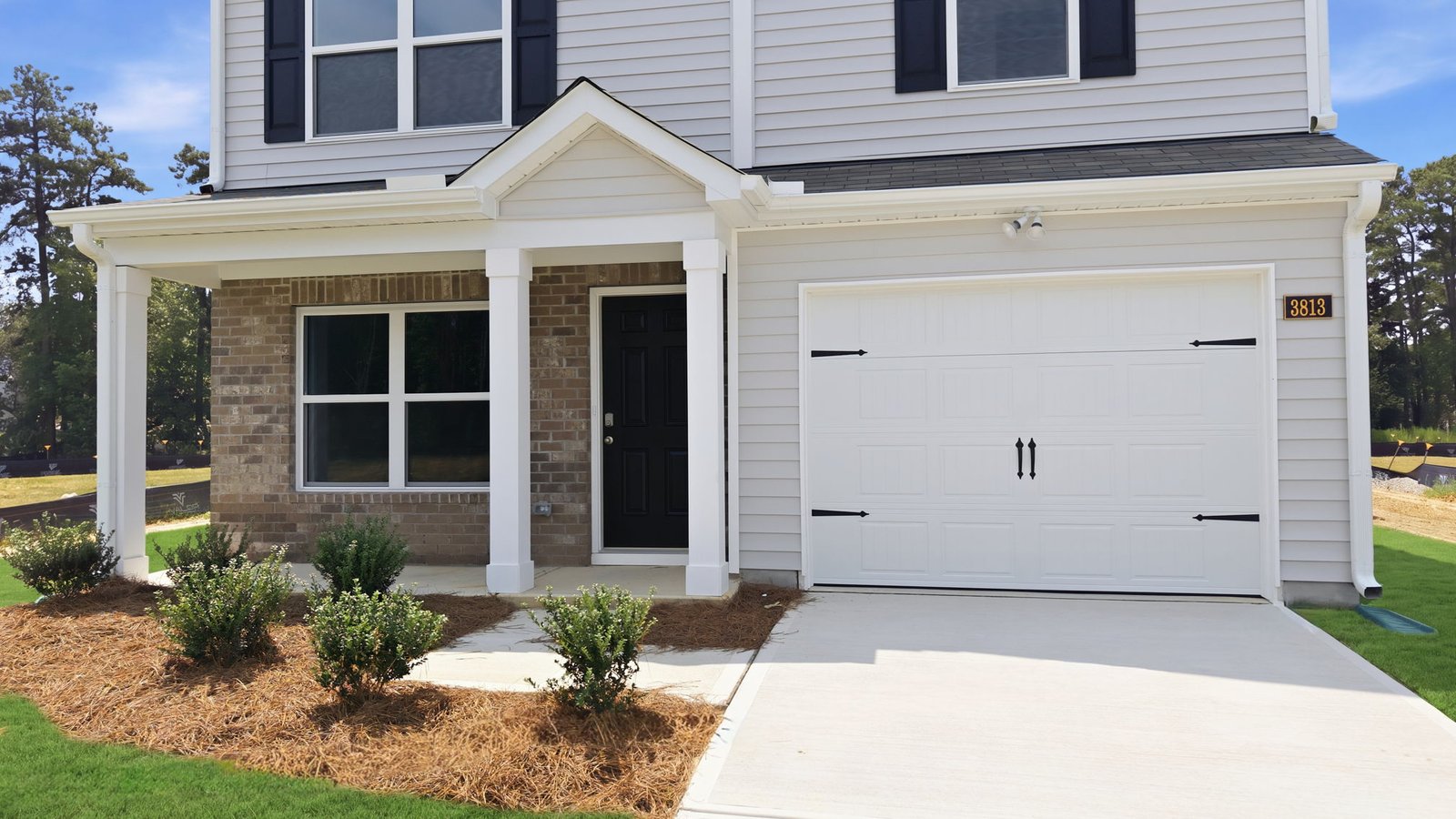 front covered porch of floorplan