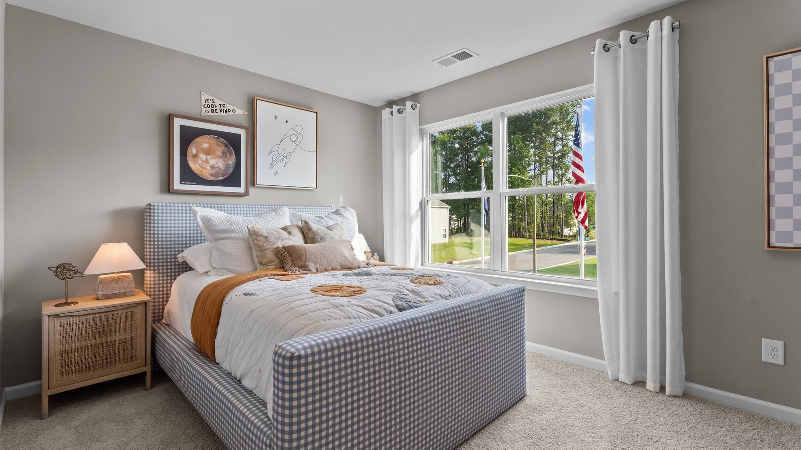 Bedroom view with window