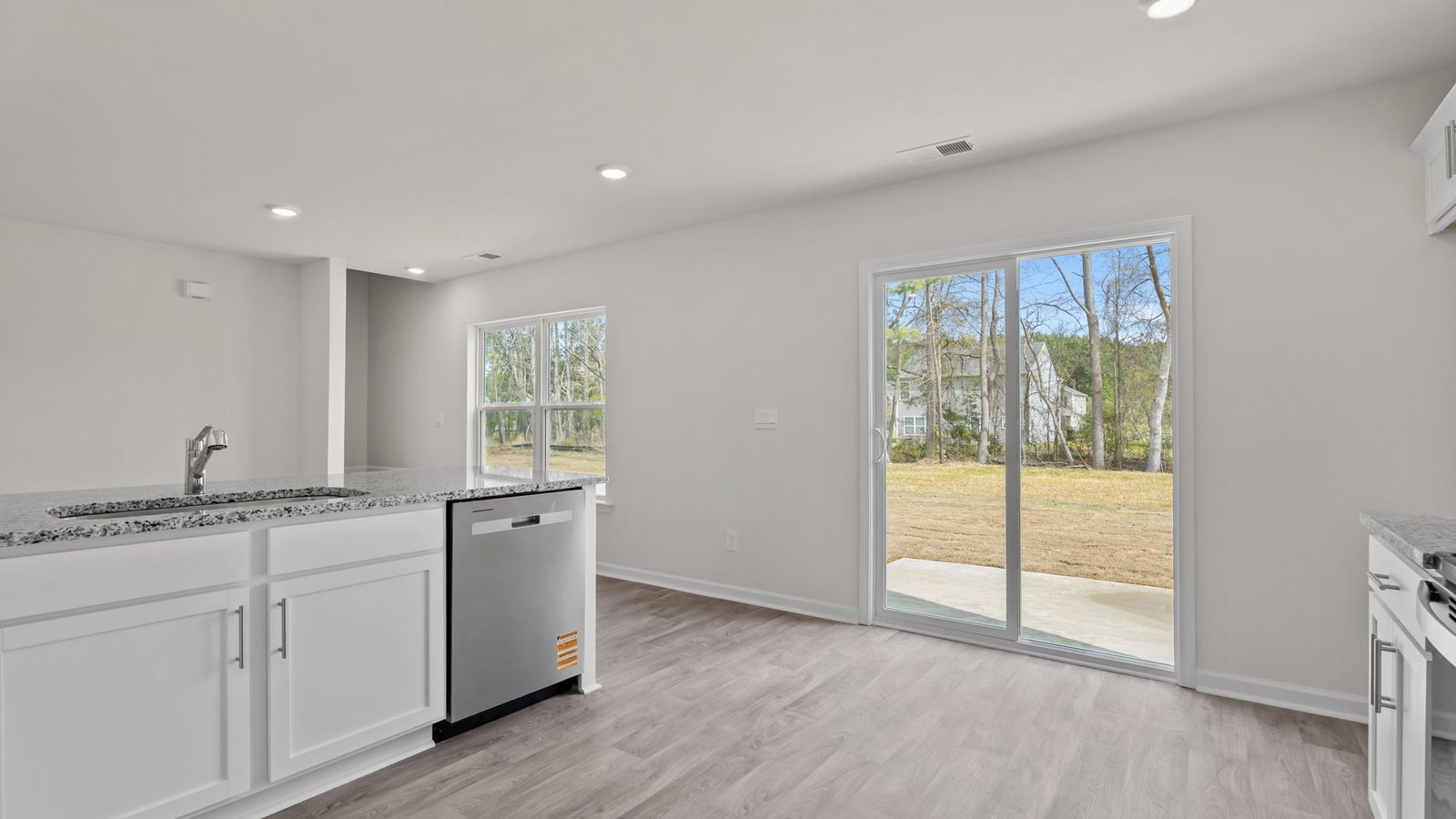 kitchen and dining area