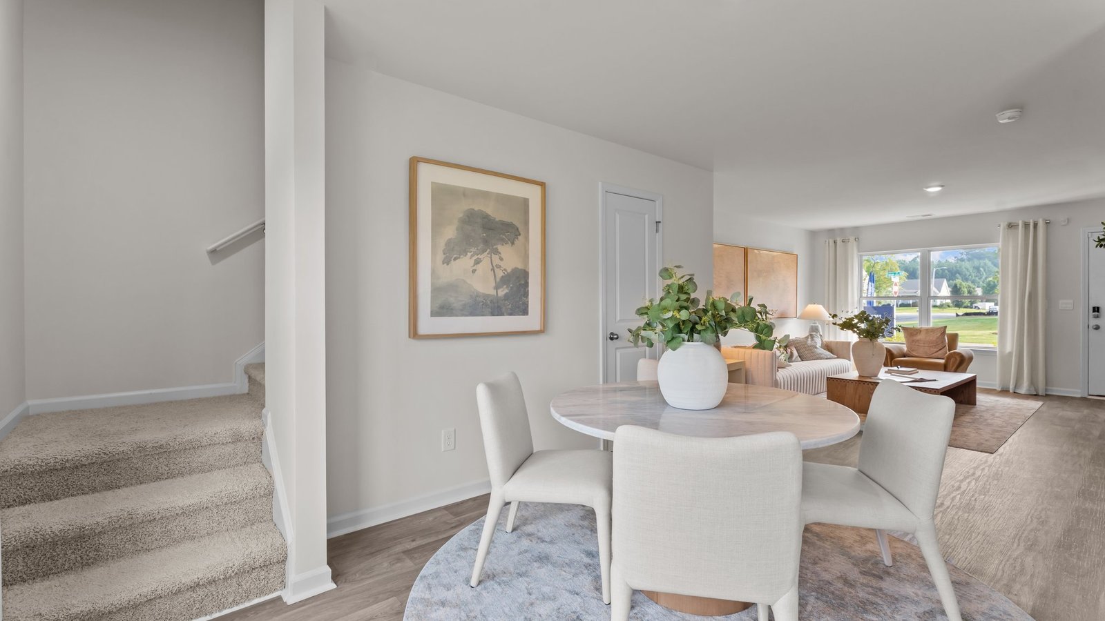 Dining area and stairs