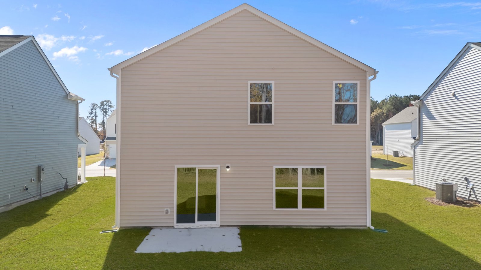 back of home with patio