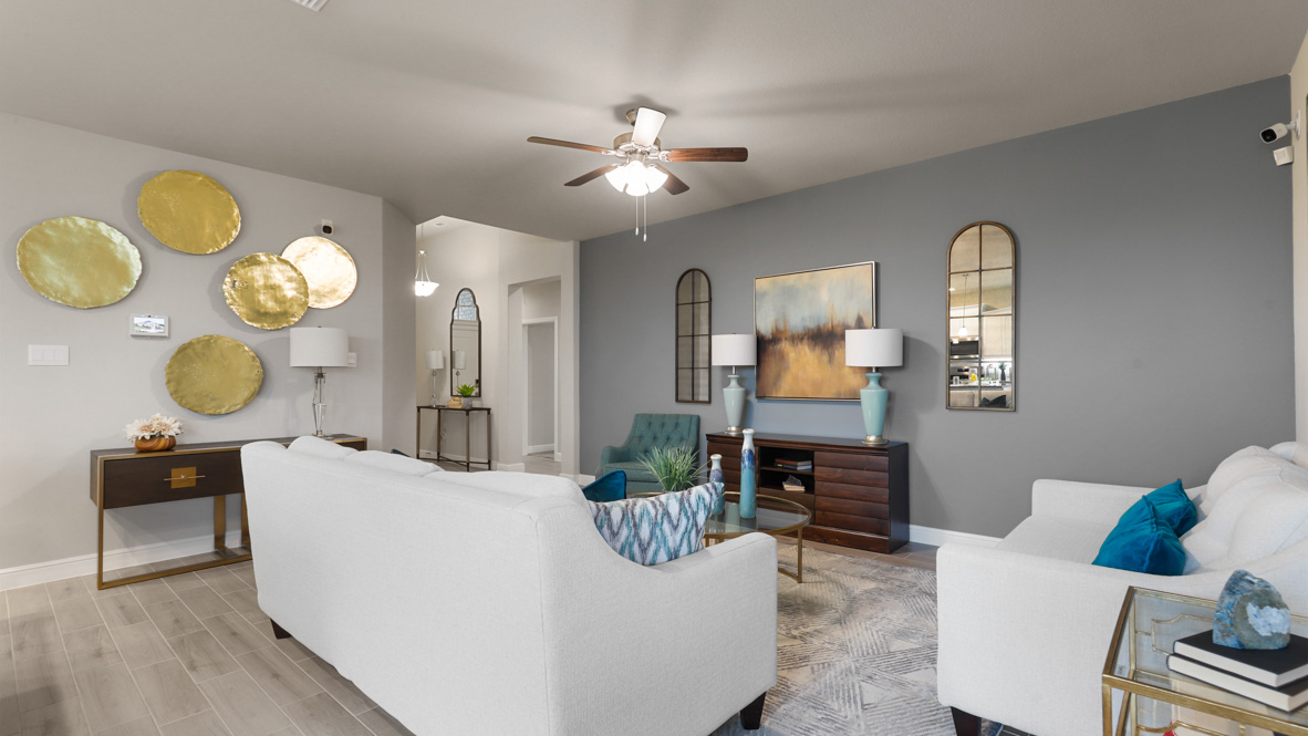 Living and family room