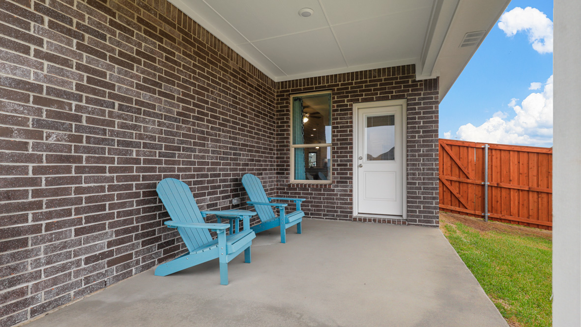 Covered back patio