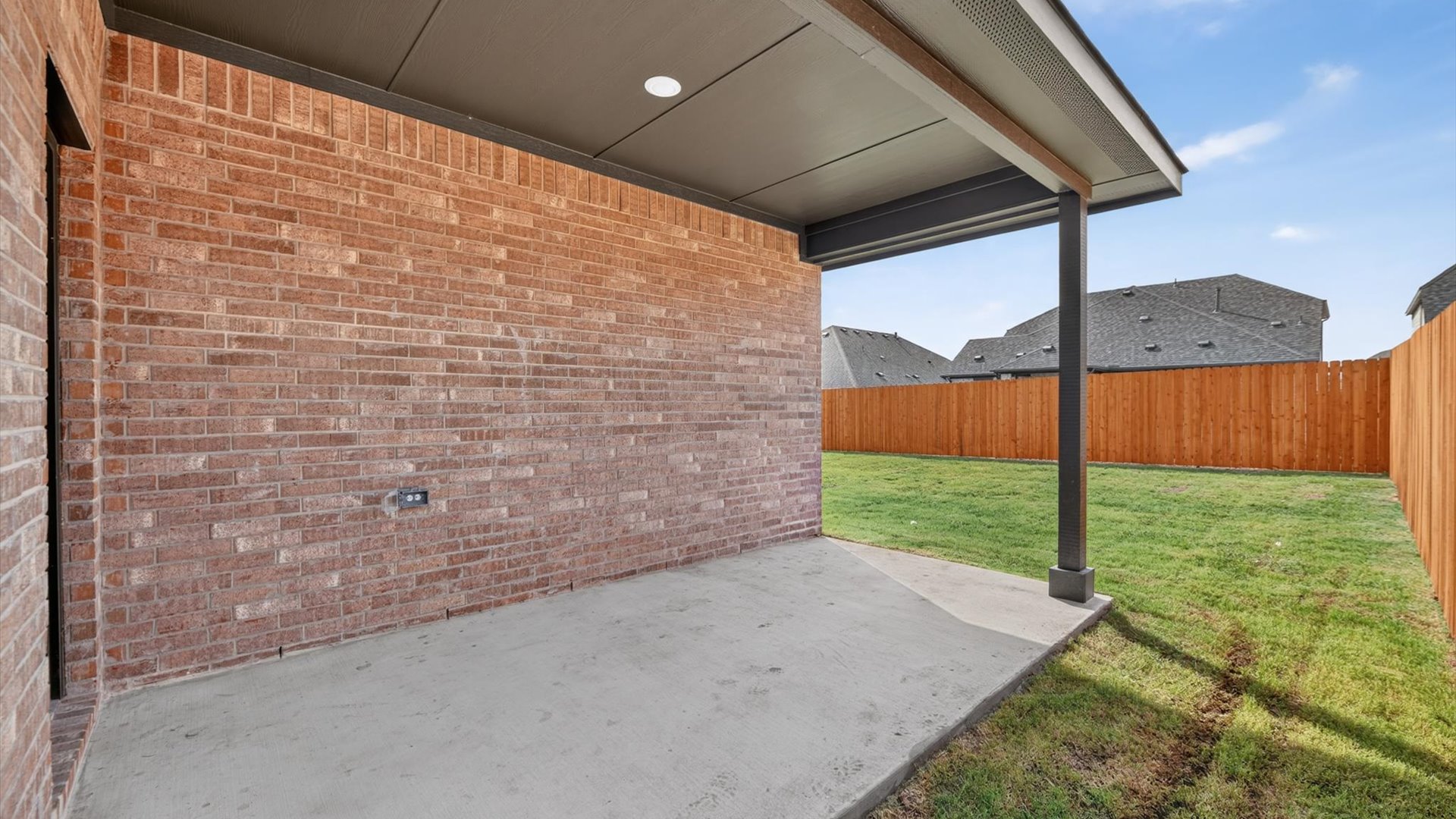 Covered back patio