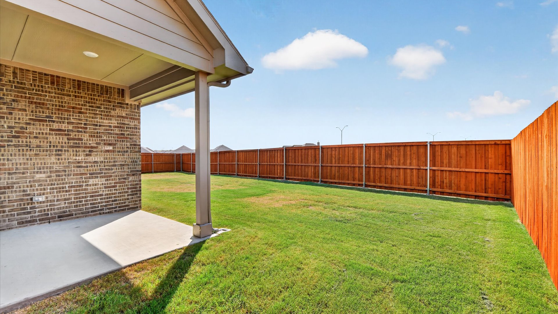 Covered back patio