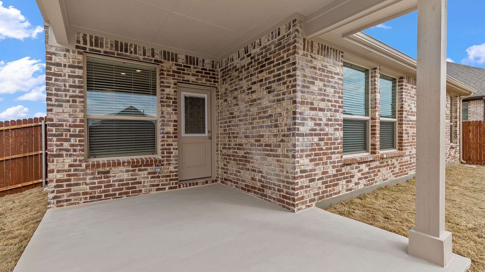 Covered back patio