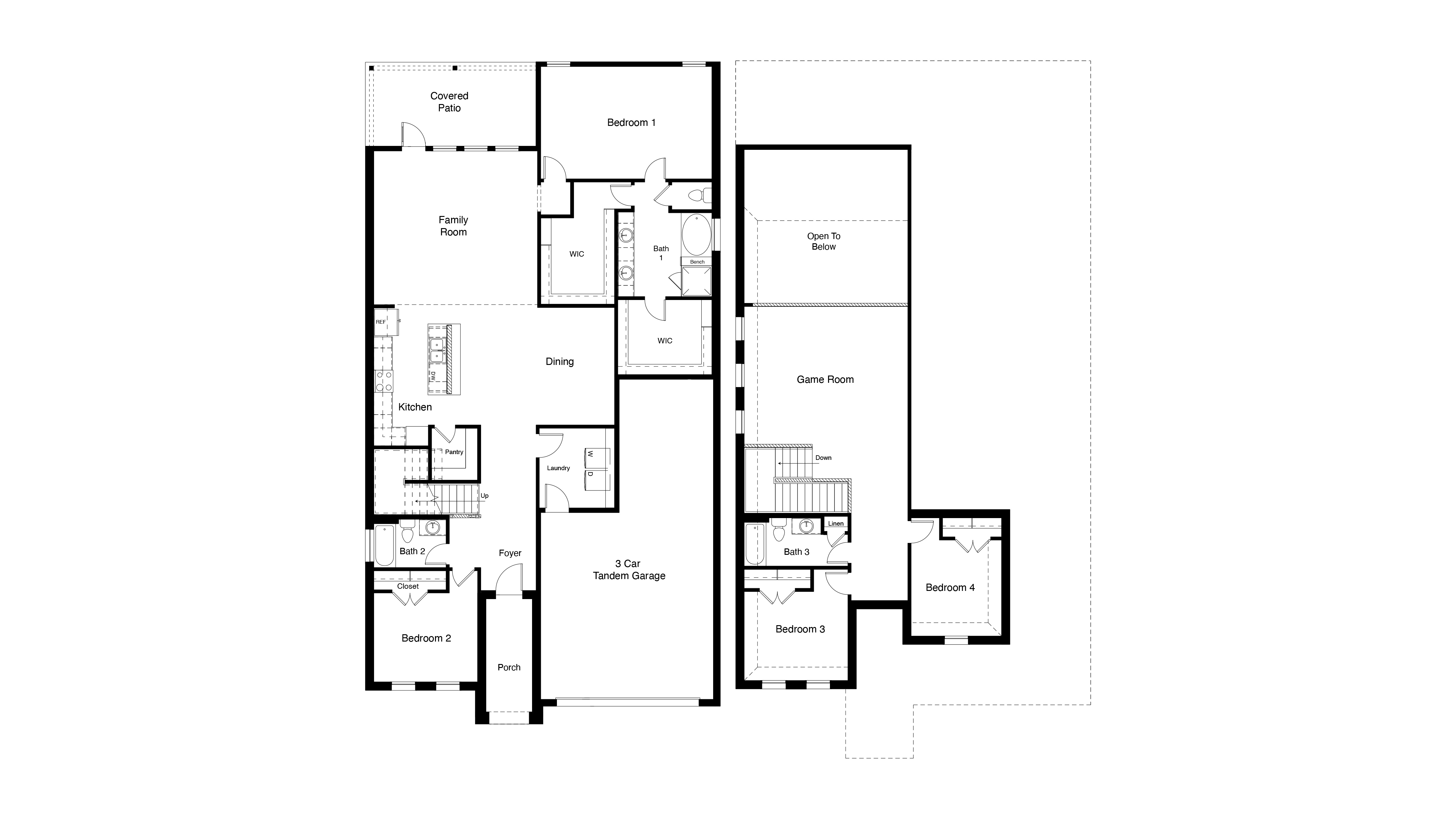 Floorplan and overhead layout of Juniper floorplan