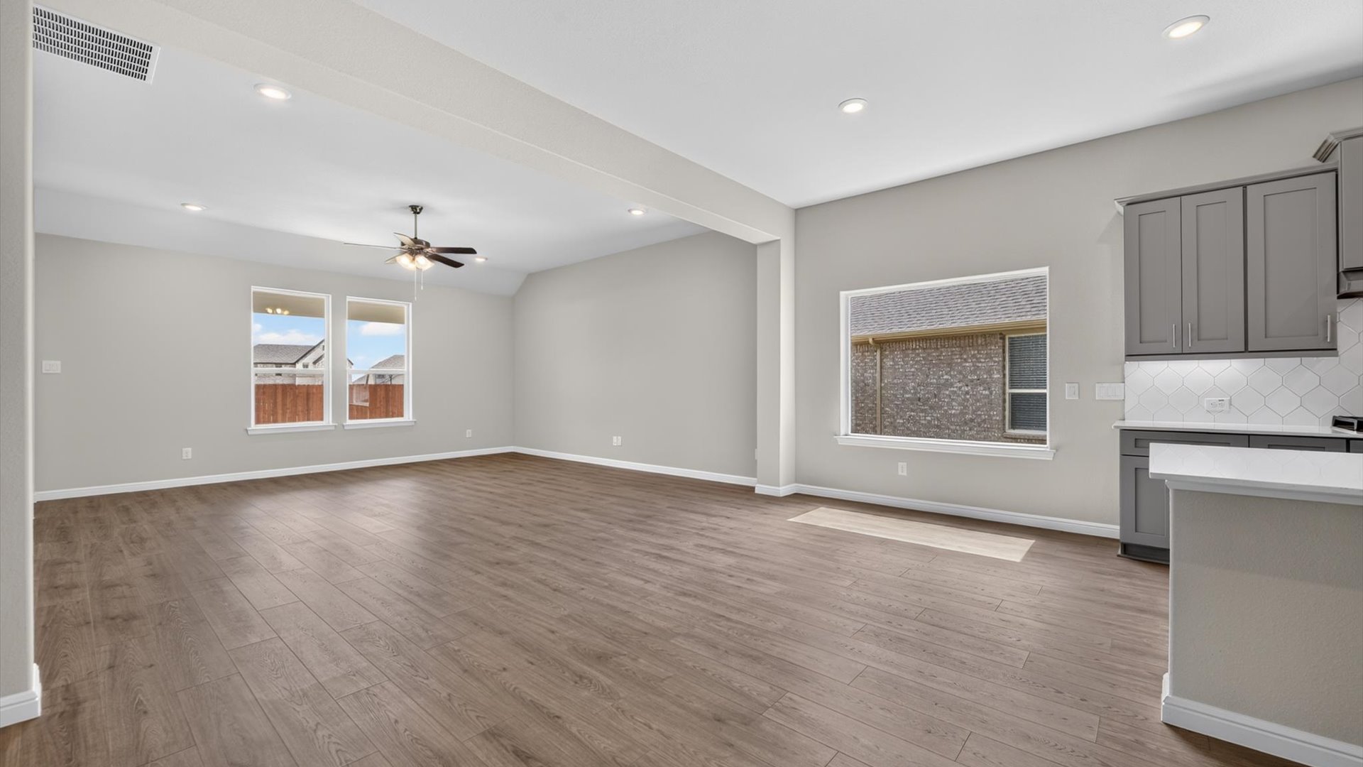 Kitchen and dining space