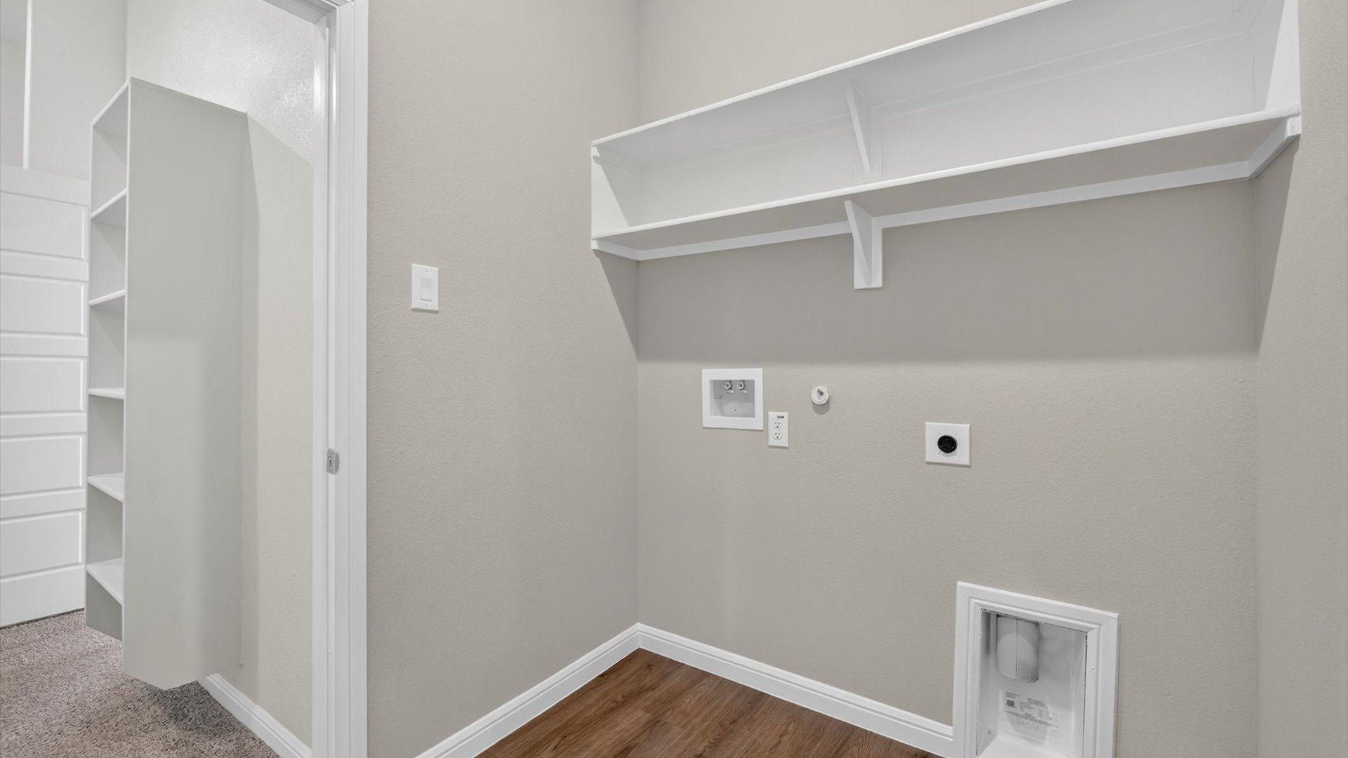 Laundry and utility closet