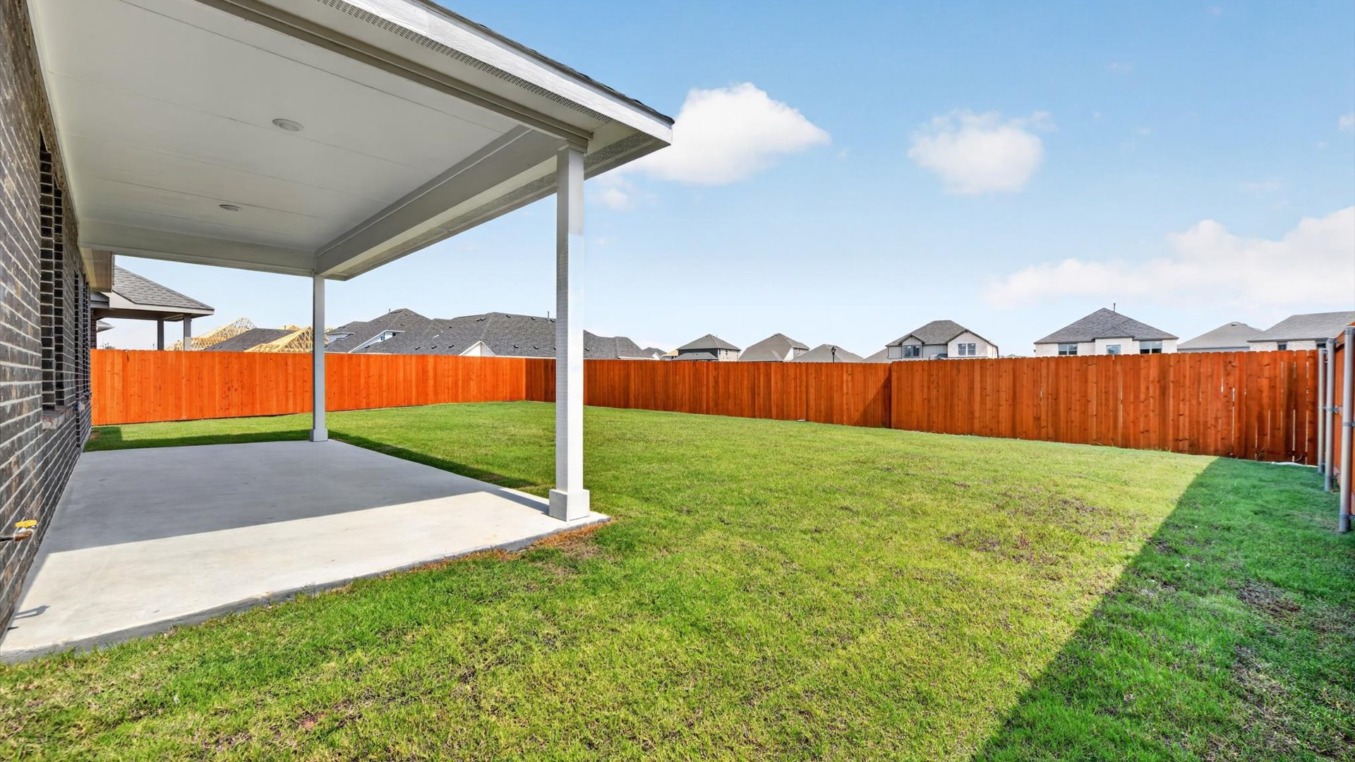 Covered back patio