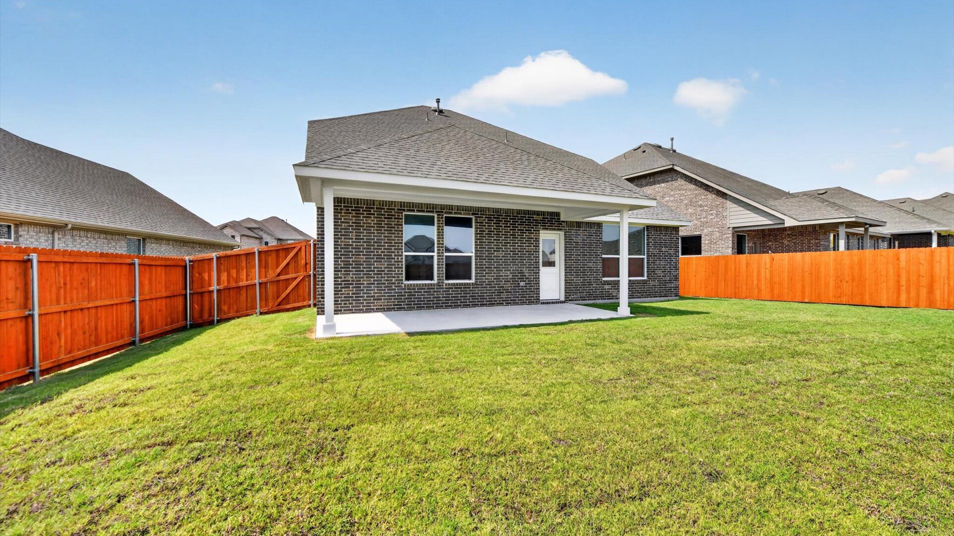 Spacious backyard and patio
