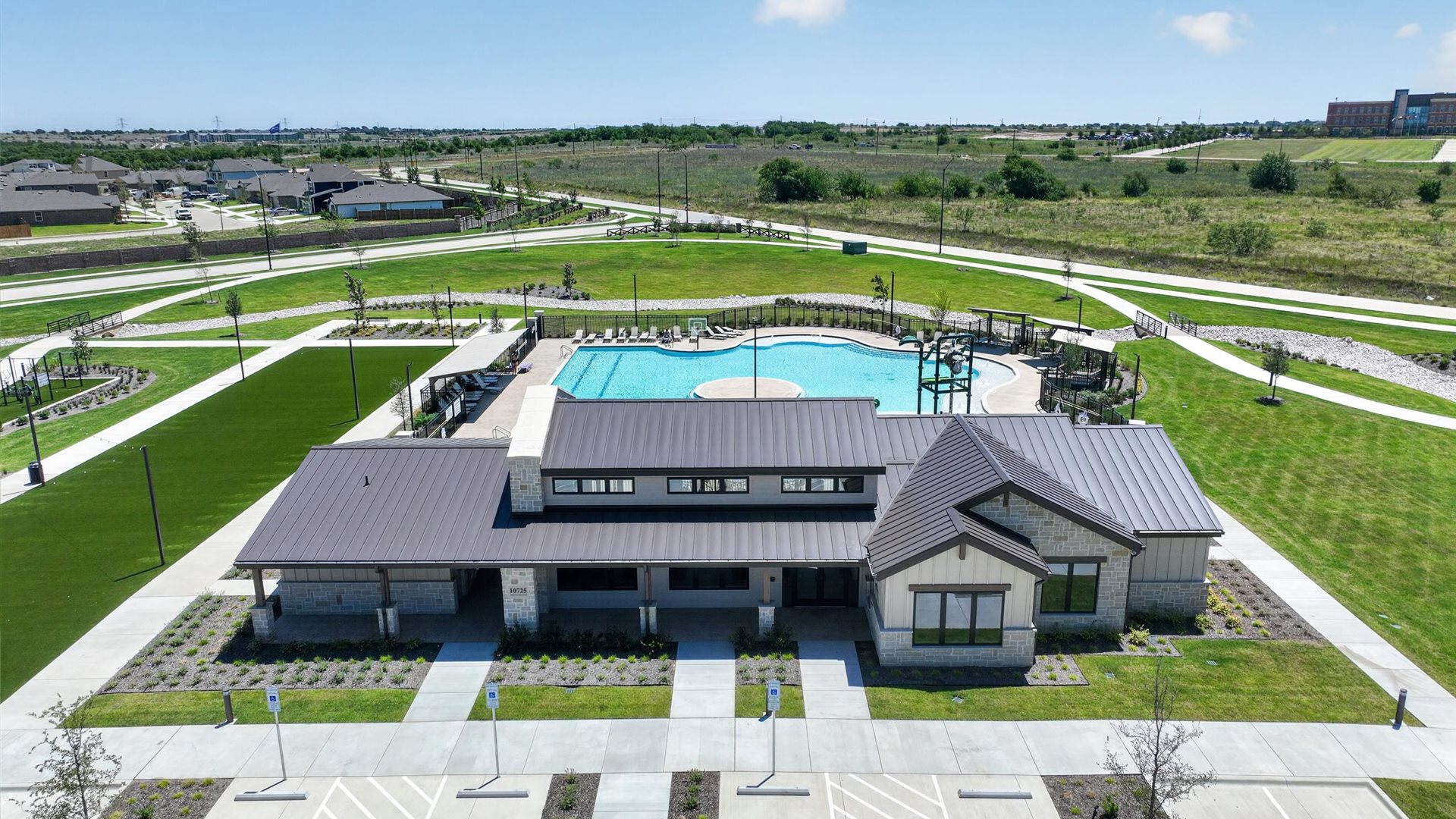 Amenity Center aerial view