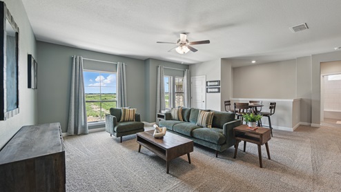 upstairs living