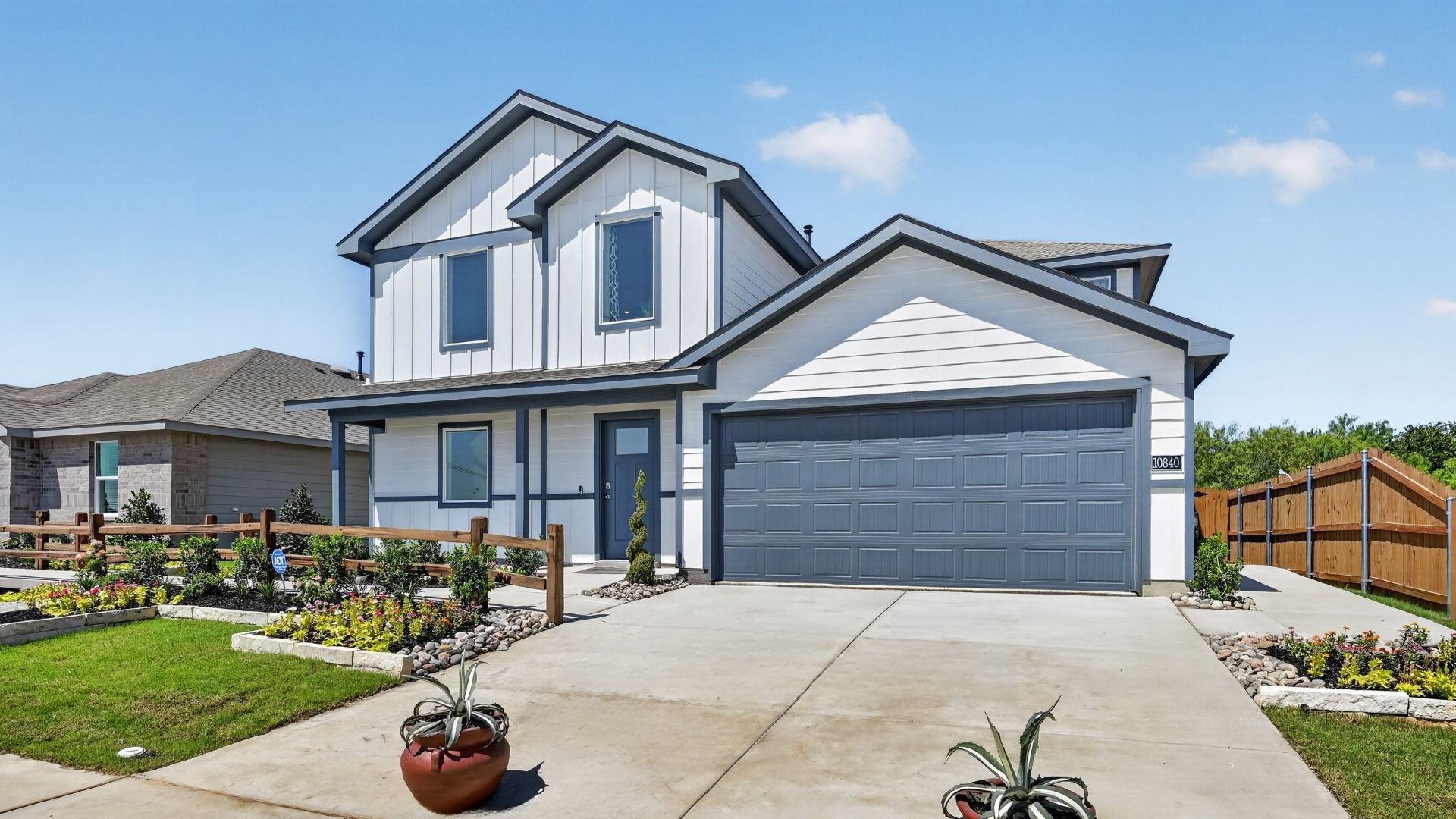 Exterior of Callahan two-story home