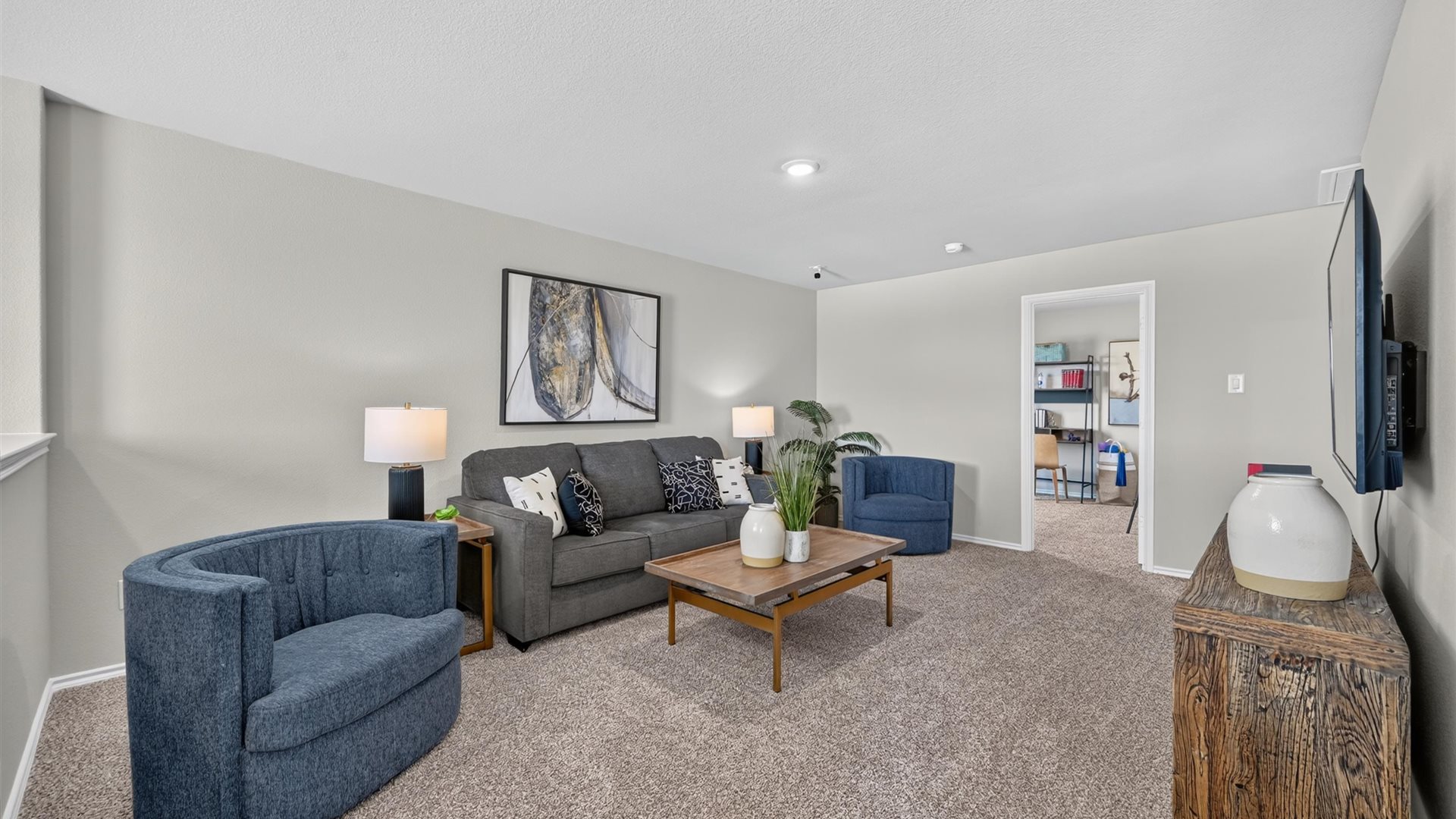 Upstairs game room