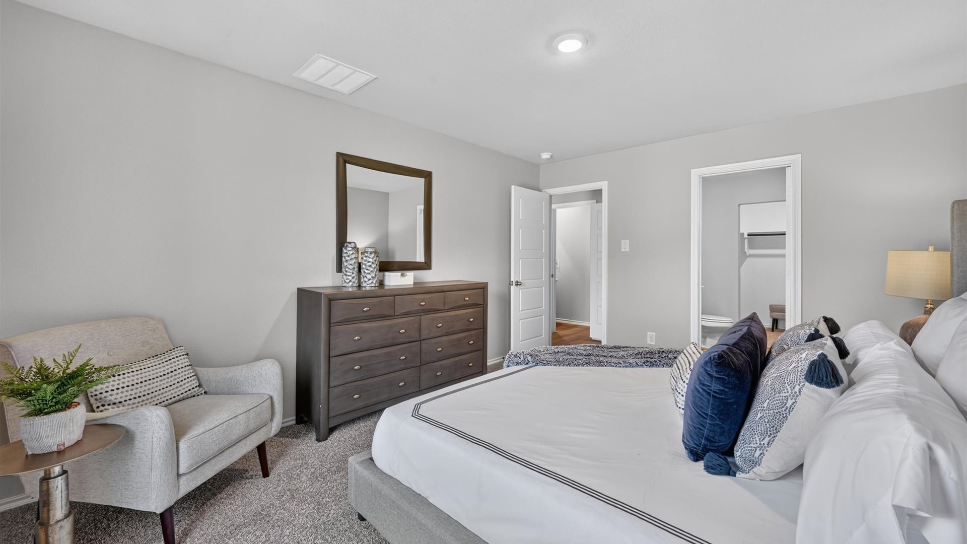 Primary bedroom with ensuite bathroom