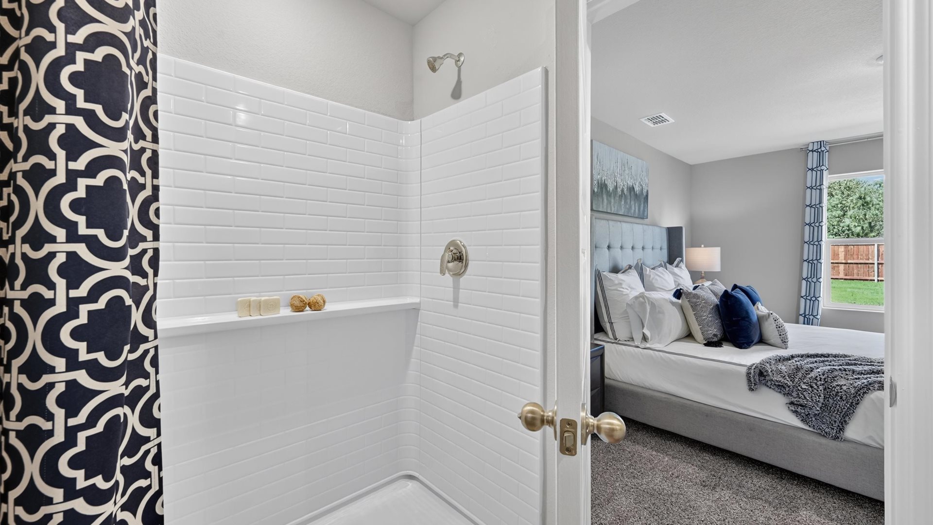 Private bath 1 with luxurious shower