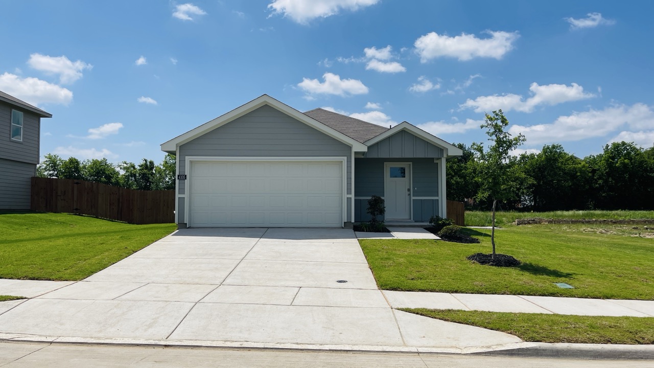 This home — photograph published by the builder