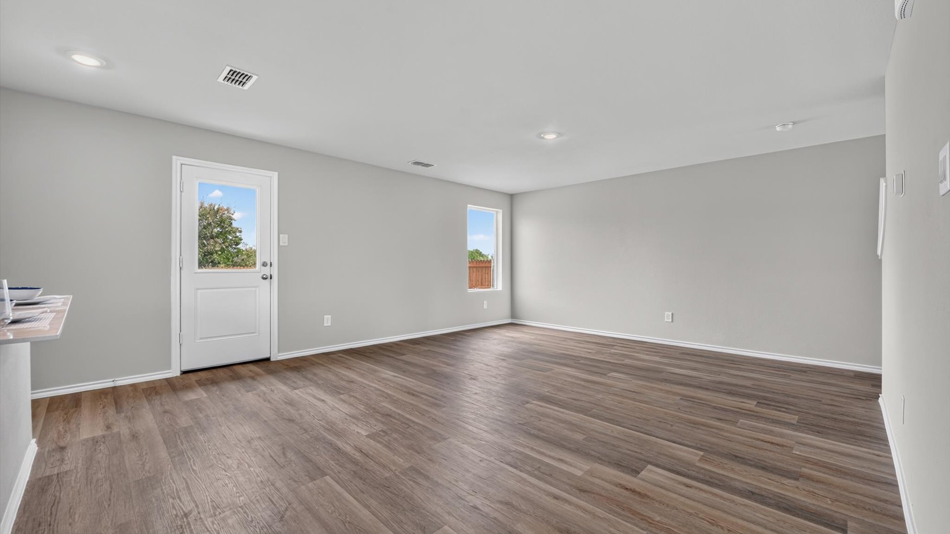Living and family room