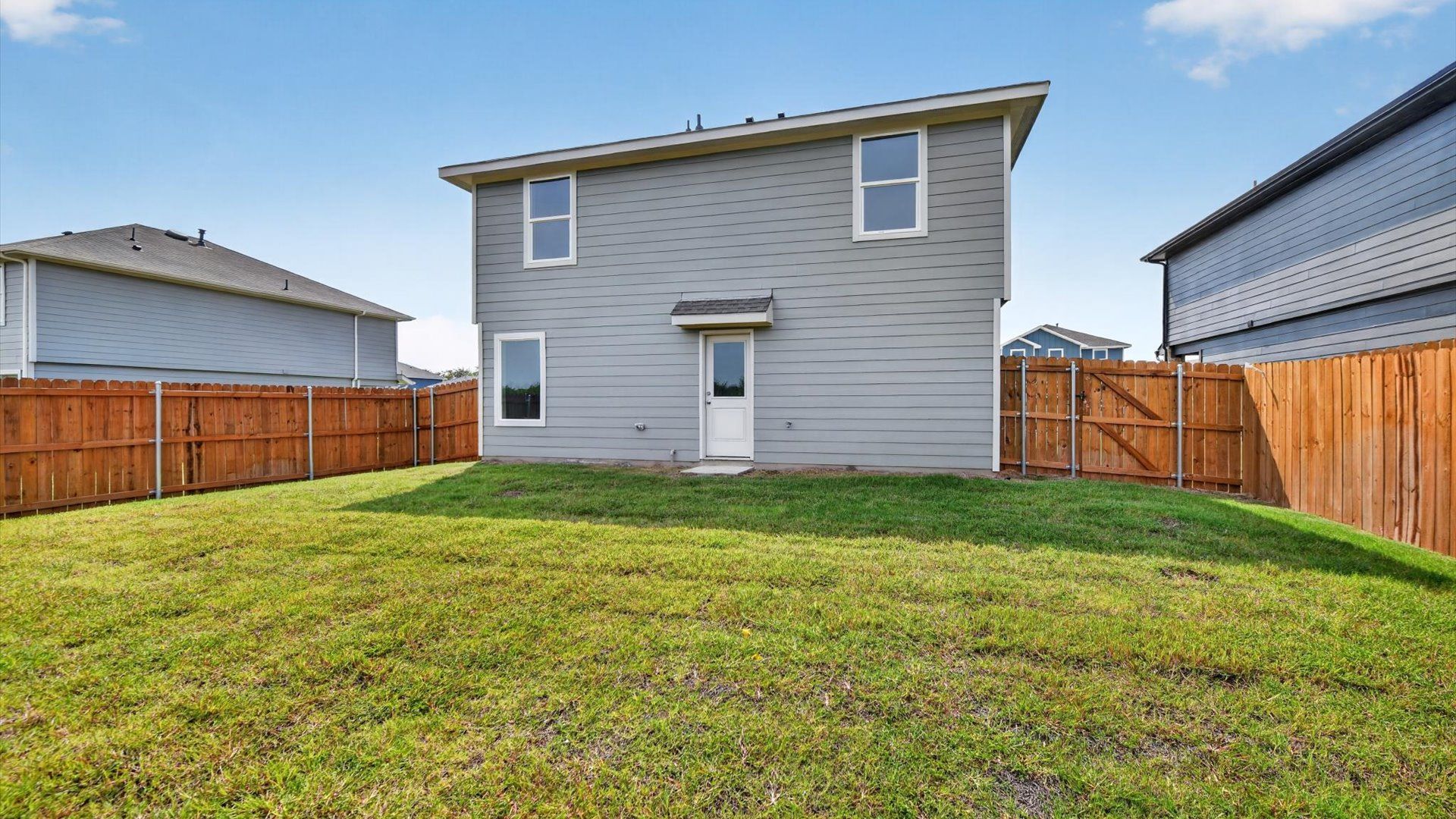 Rear of home