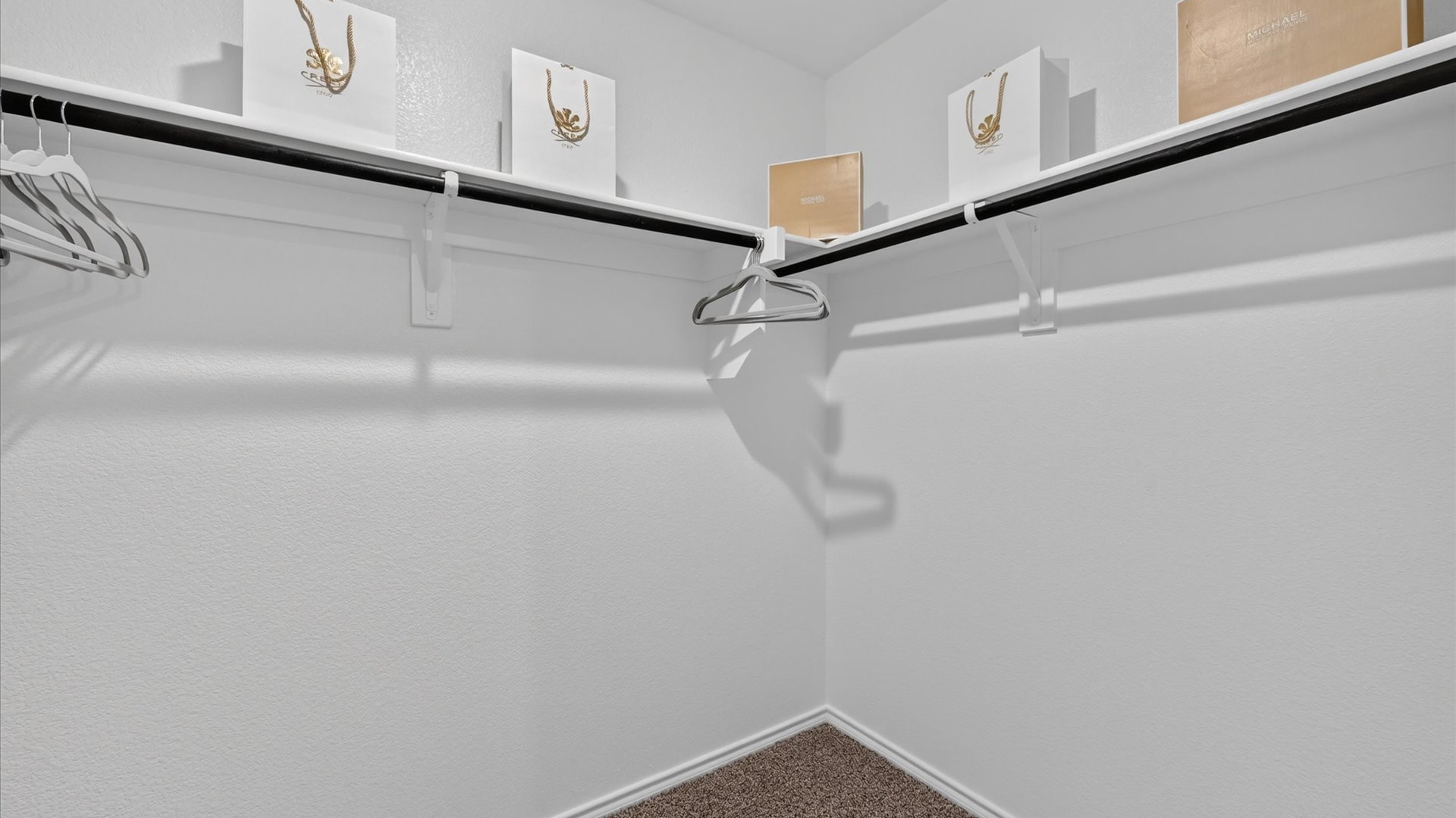 Spacious walk-in closet