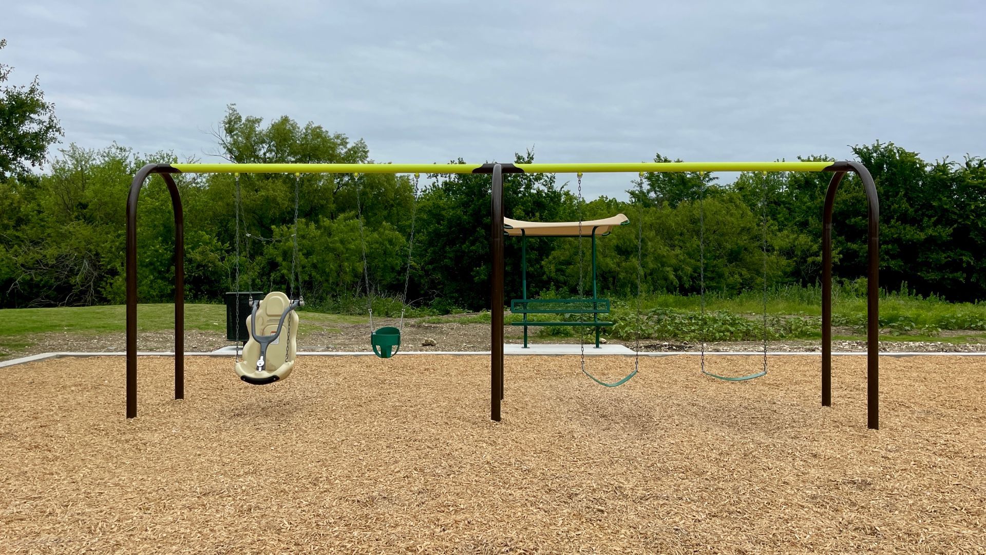 swingset and park