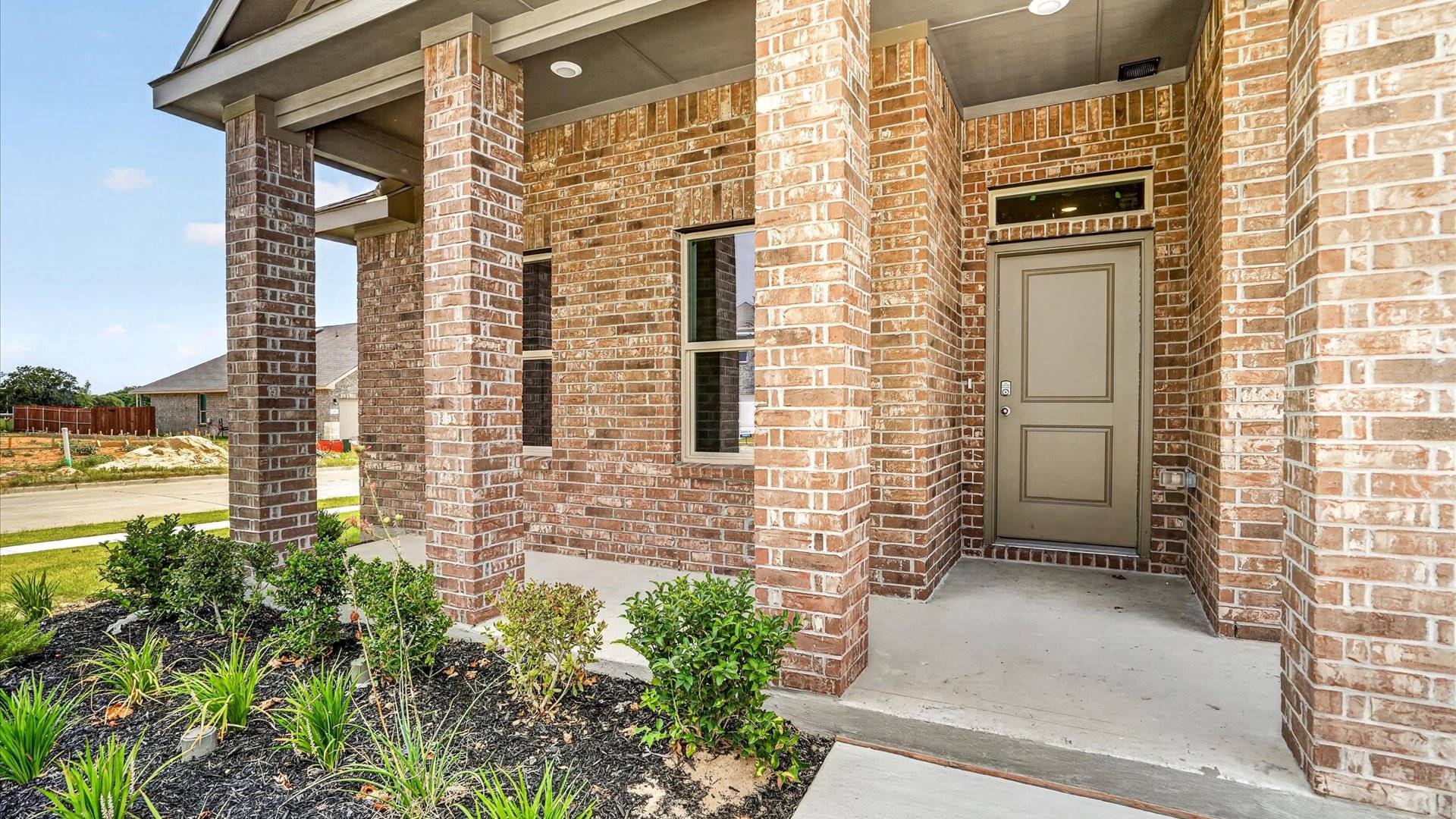 Oxford entry and front porch