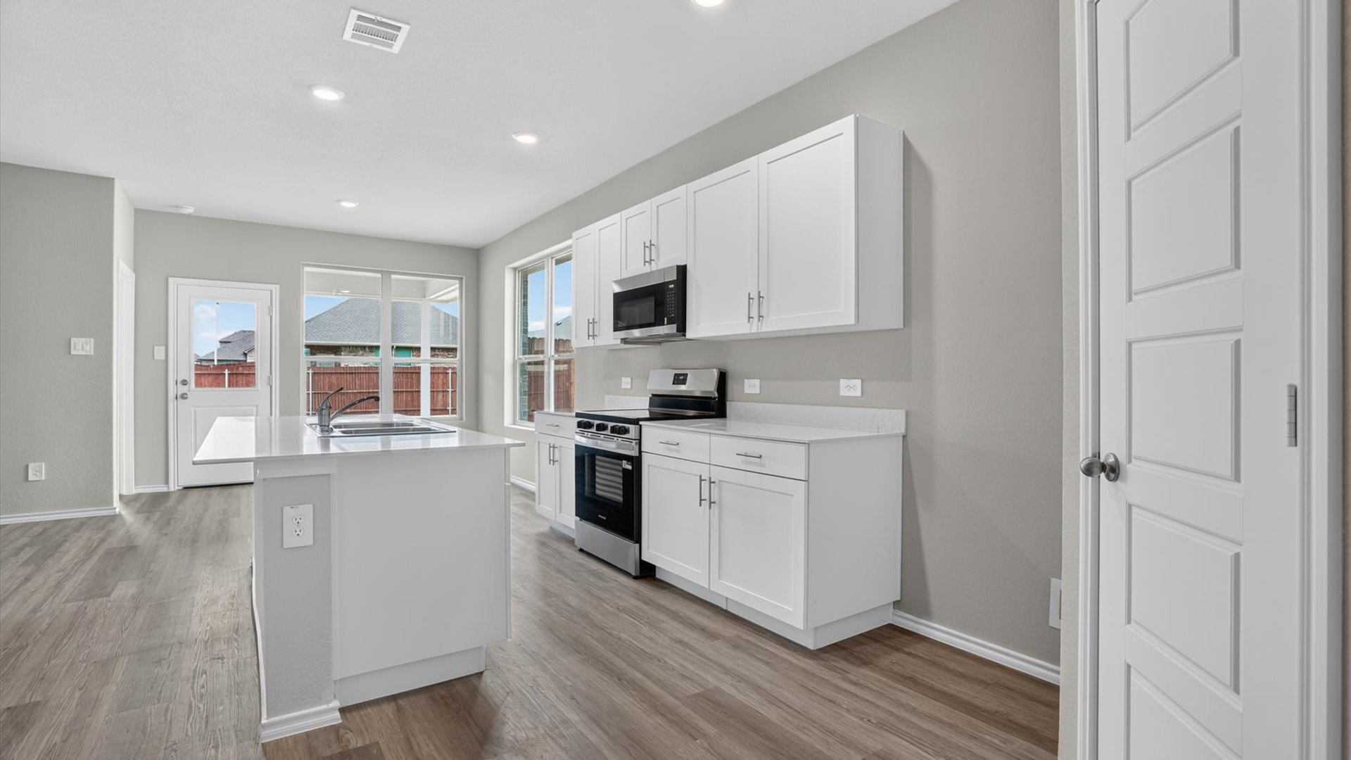Open concept kitchen
