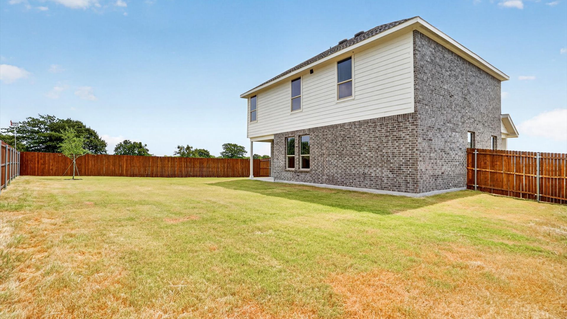 Rear of Greenville two-story home