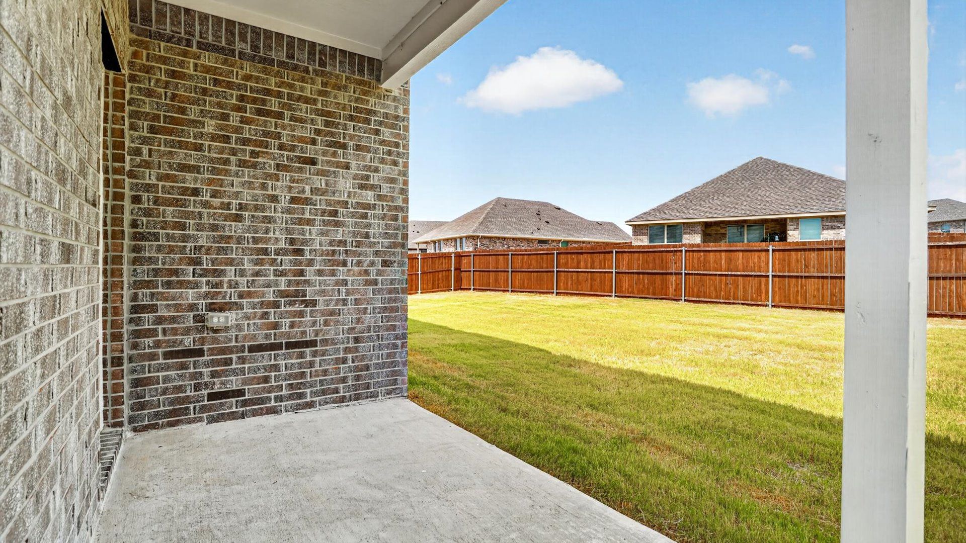 Covered back patio