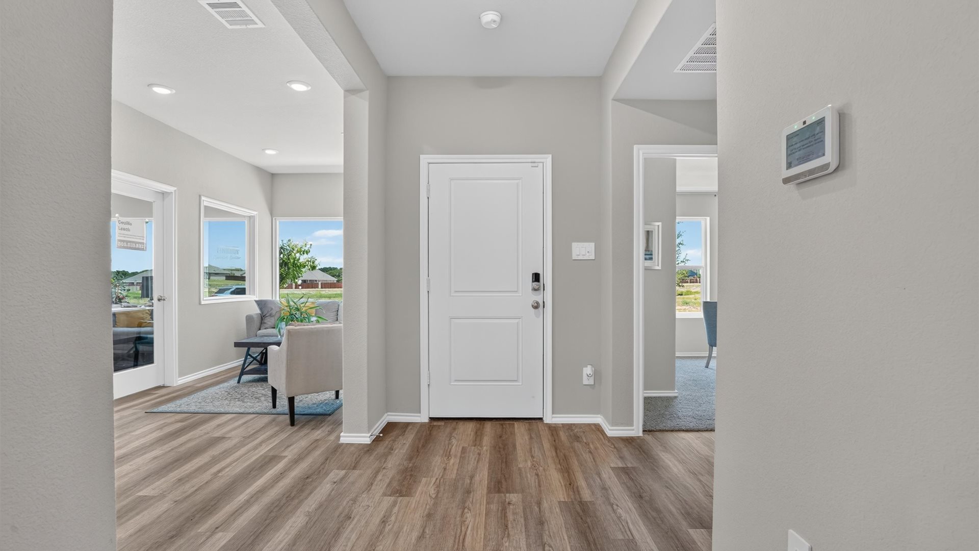 Front entry and hallway