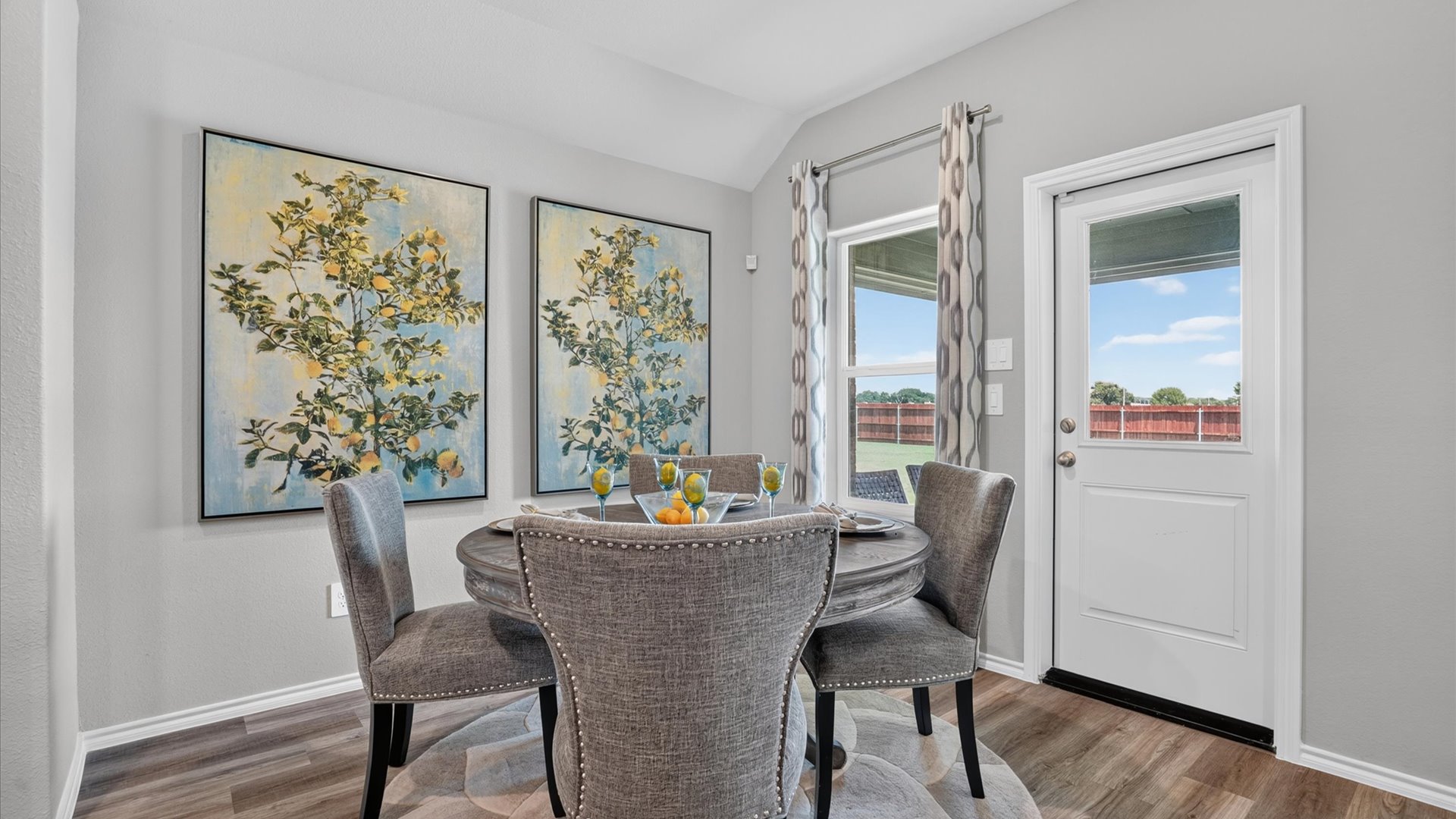 Dining nook and sitting area