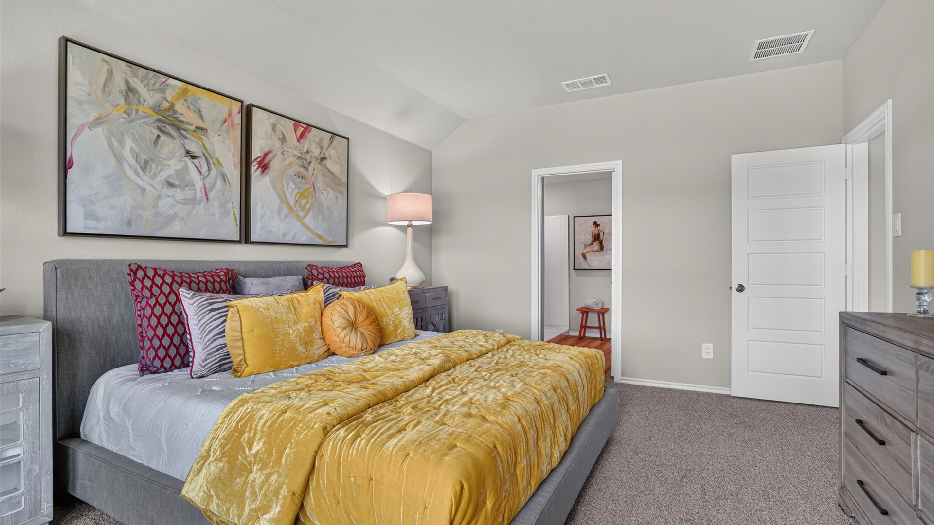 Primary bedroom with private ensuite bathroom