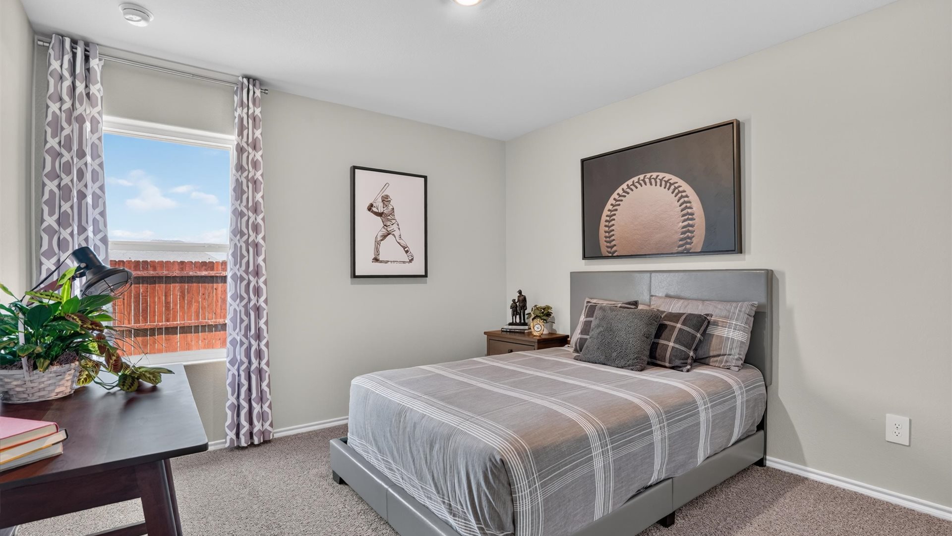 Bedroom 2 staged as kid's room