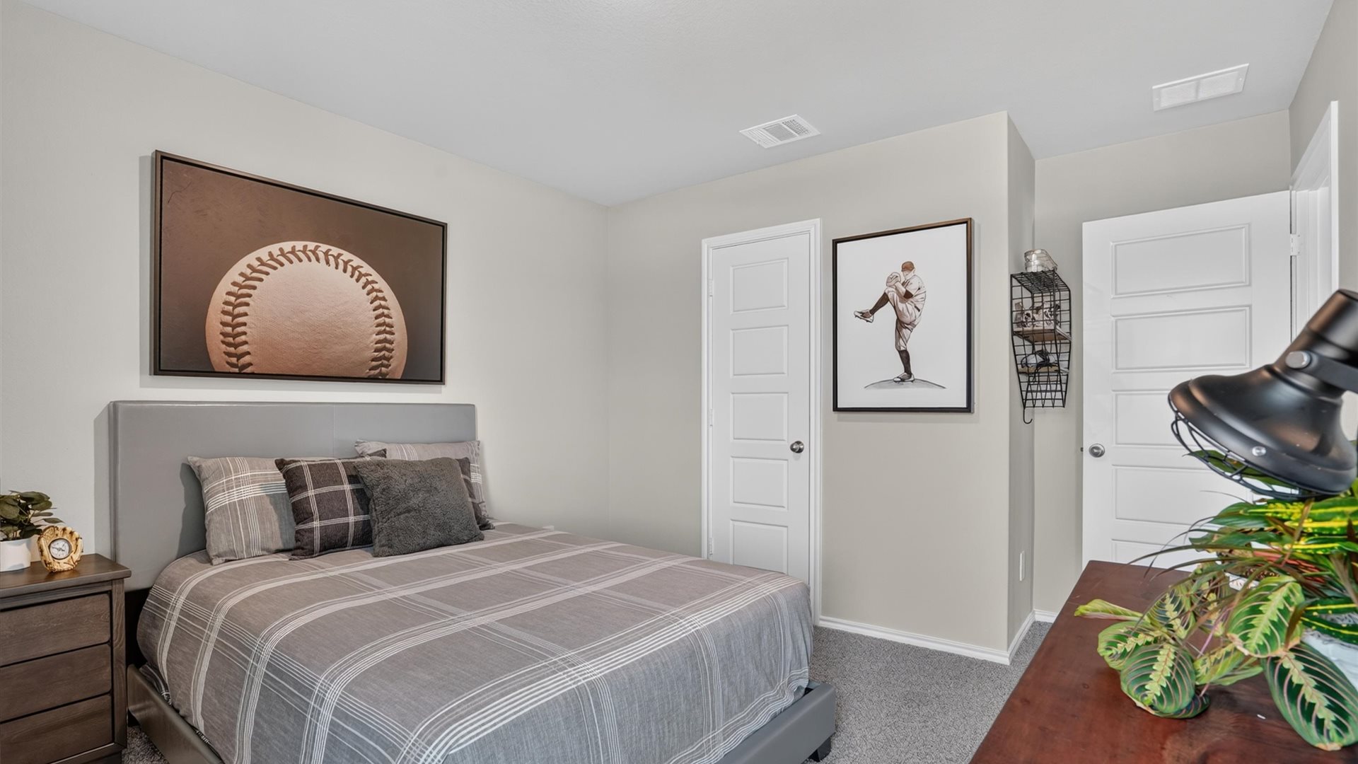Bedroom 2 with plush carpet floors
