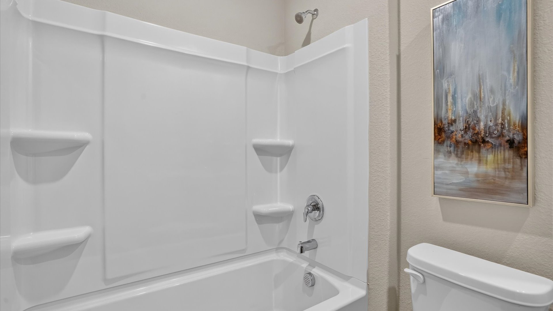 Bathroom 2 with shower and bathtub combination