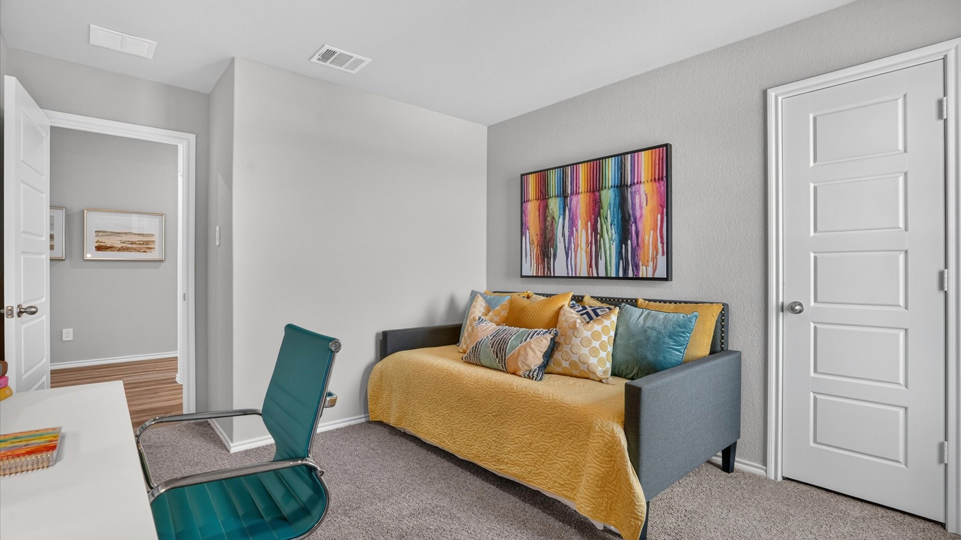 Bedroom 4 with daybed and spacious closet