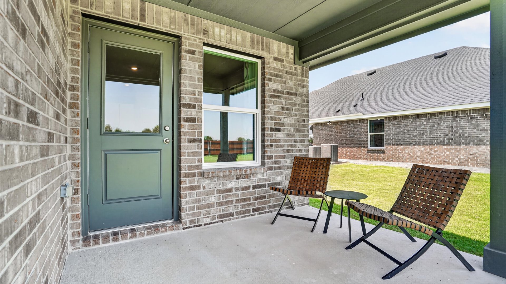 Covered back patio