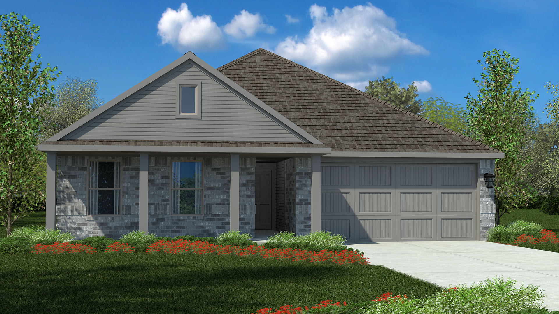 Bellvue elevation H rendering