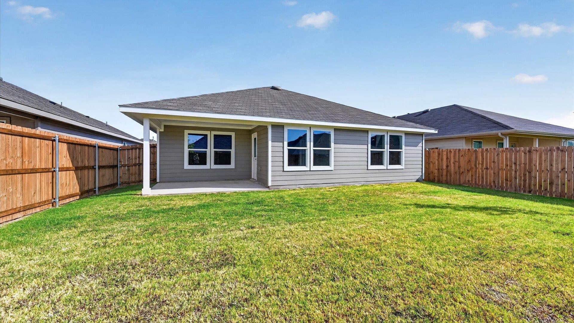 Patio and spacious yard