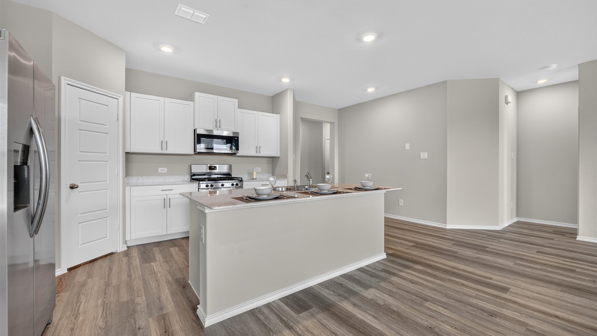 Open concept kitchen