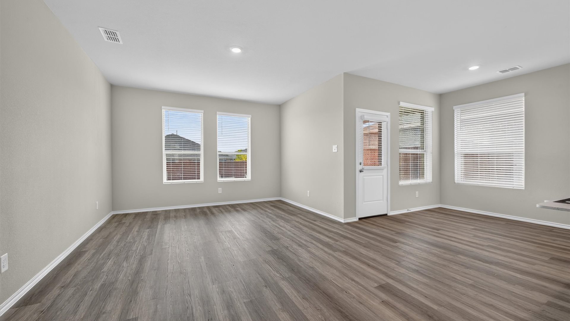 Dining and living area