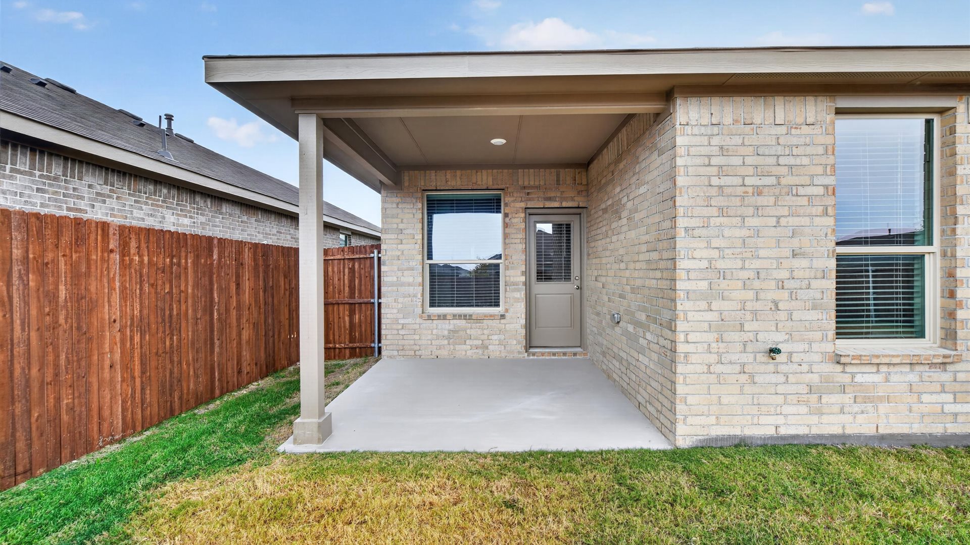 Covered patio