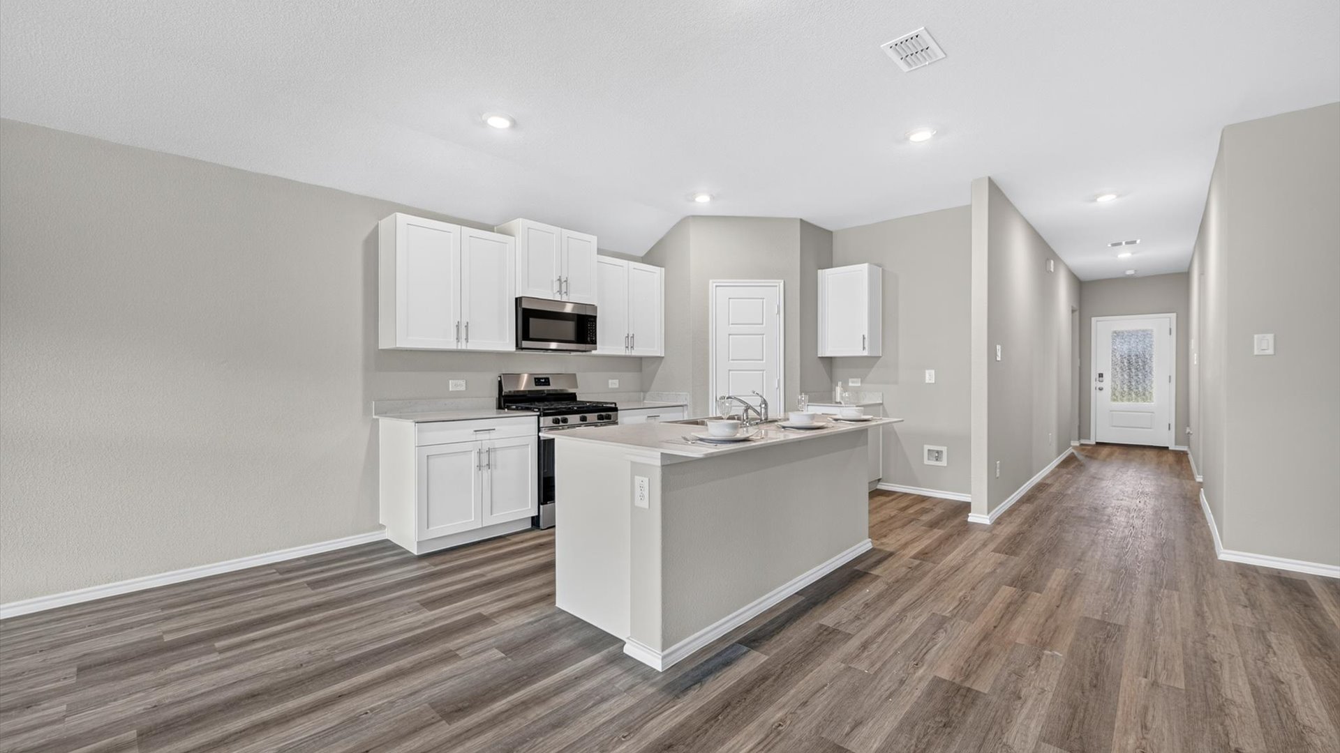 Open concept kitchen