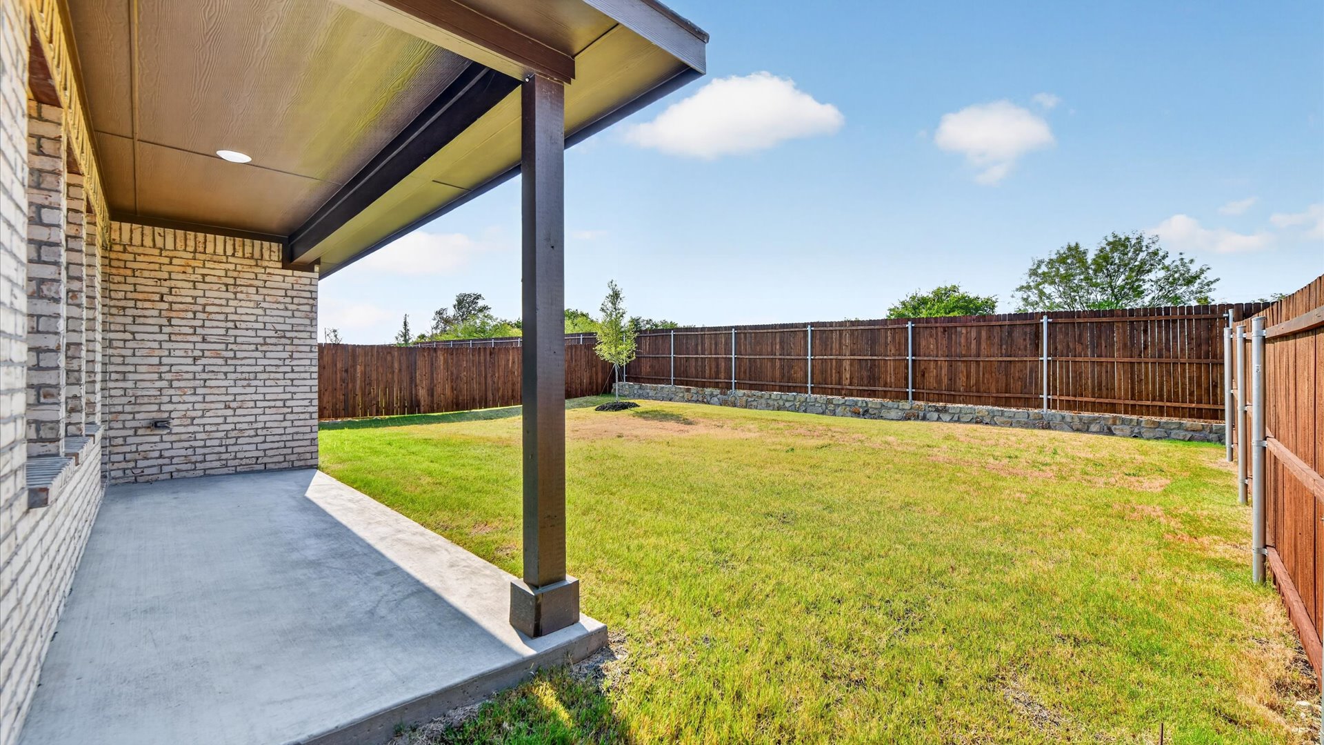 Covered back patio