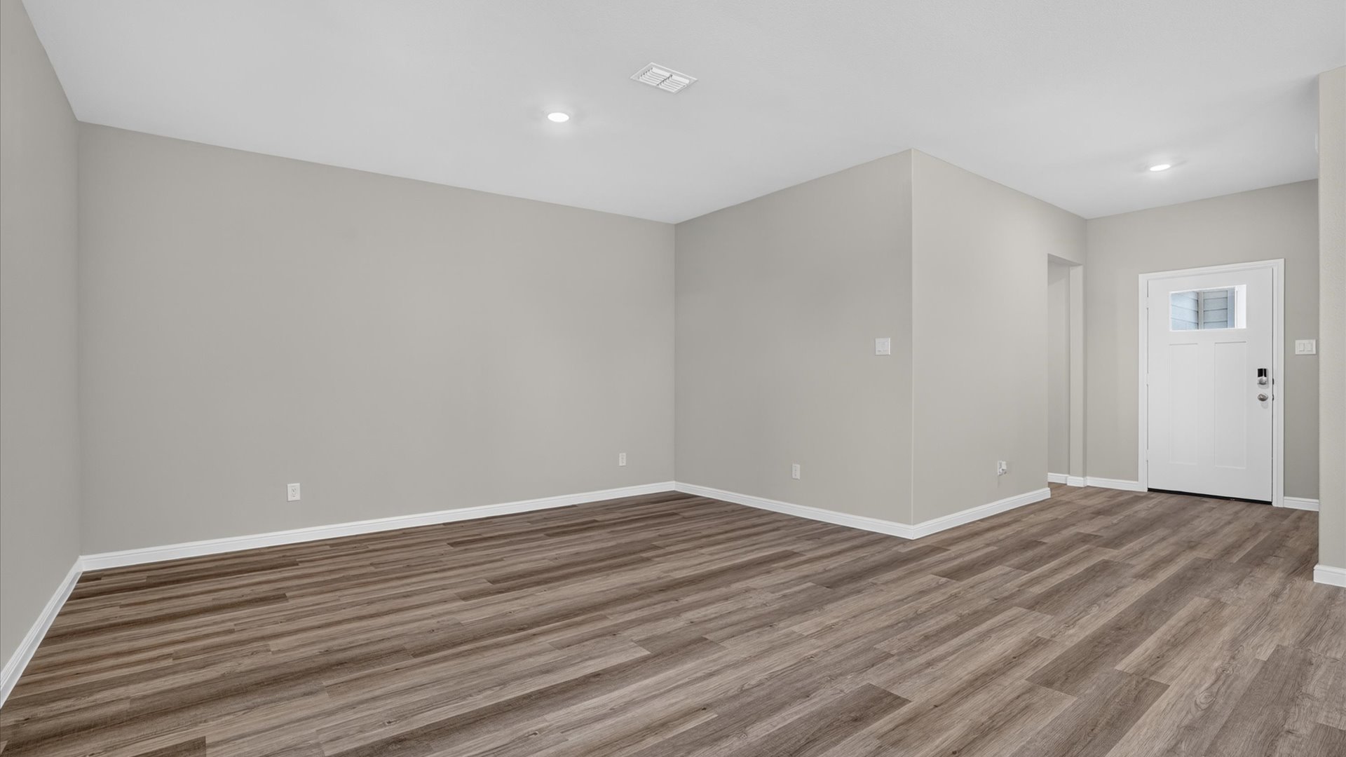 Open living and dining