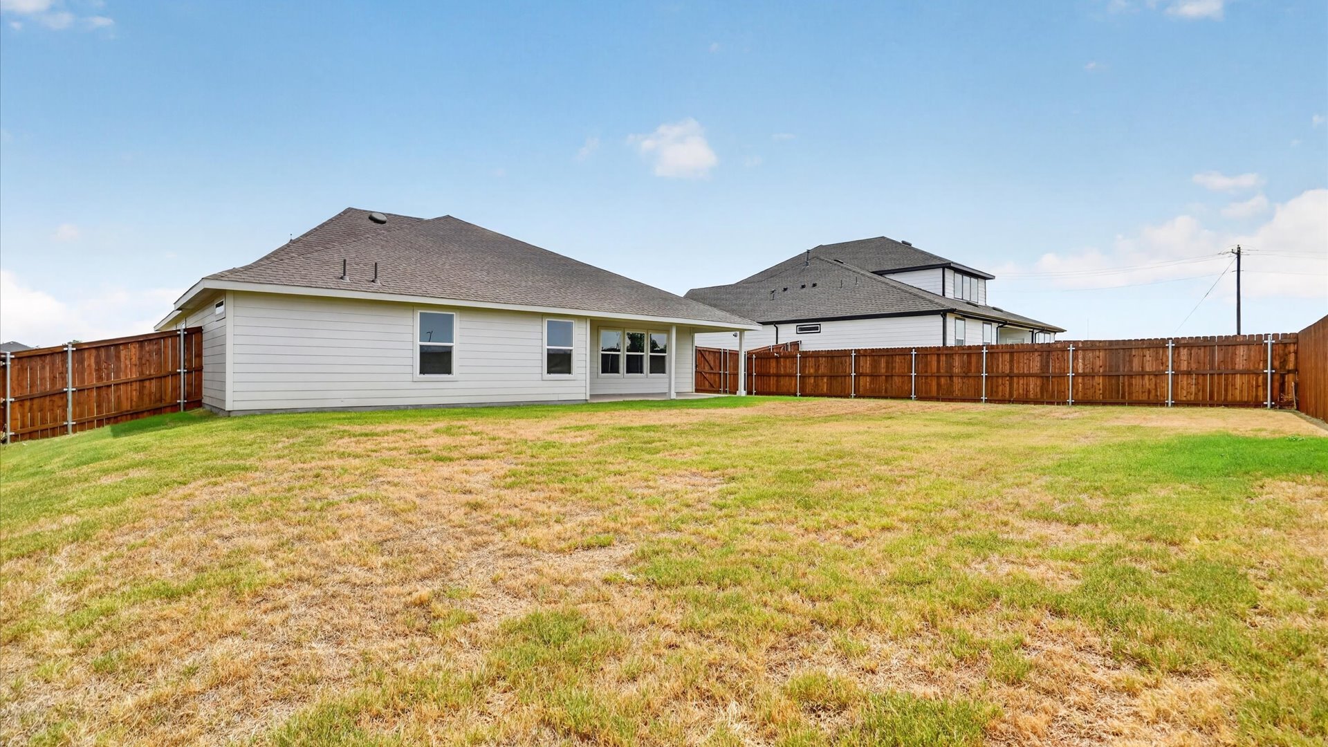 Open backyard