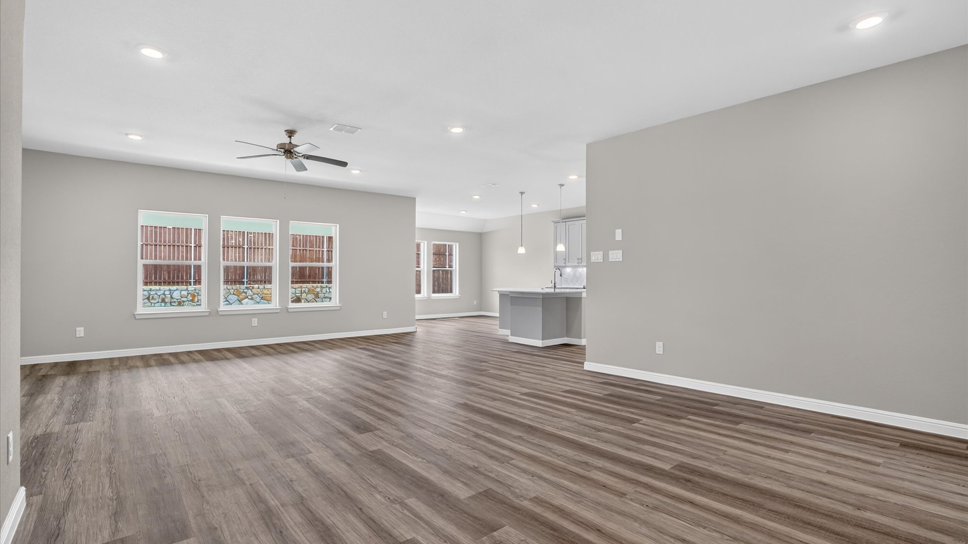 Open concept living area